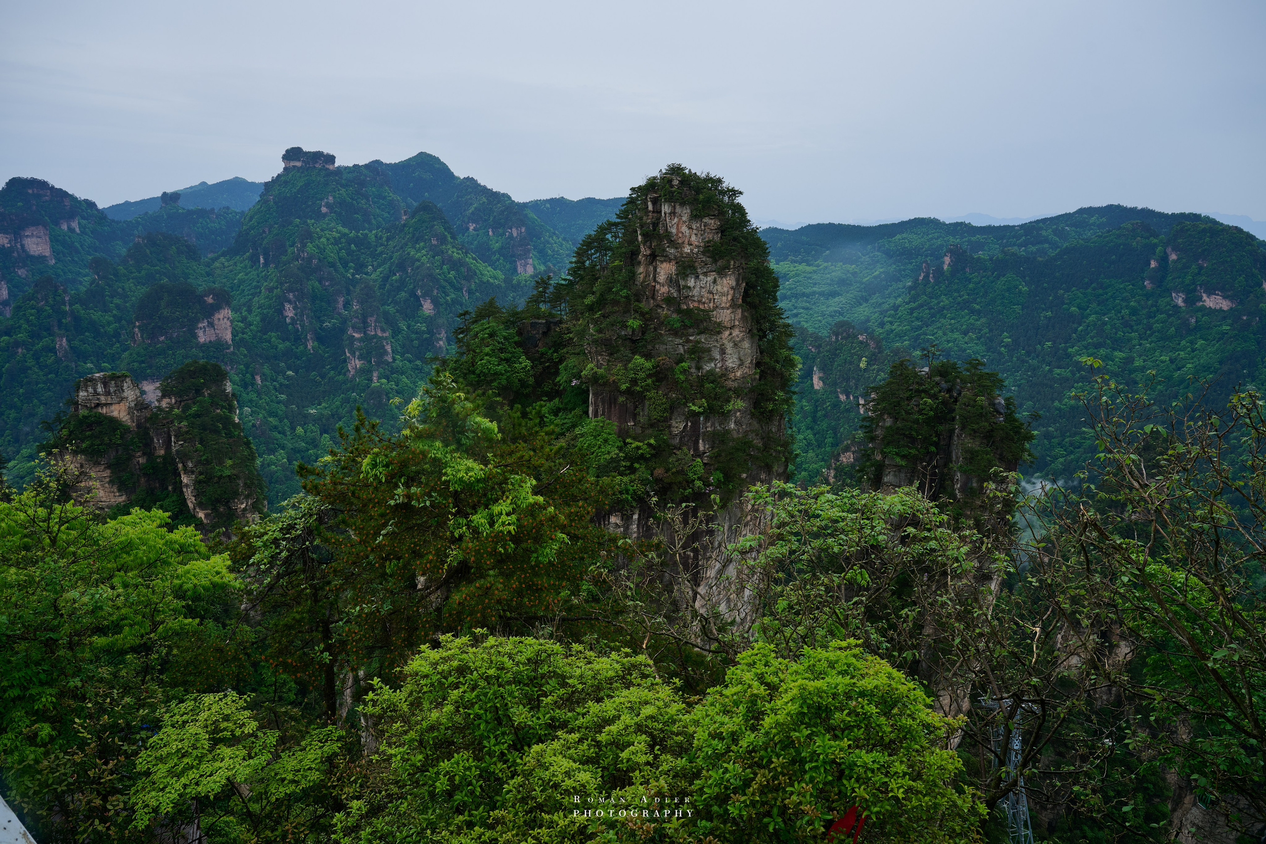 Zhangjiajie. Here, the sky seems to descend to the earth