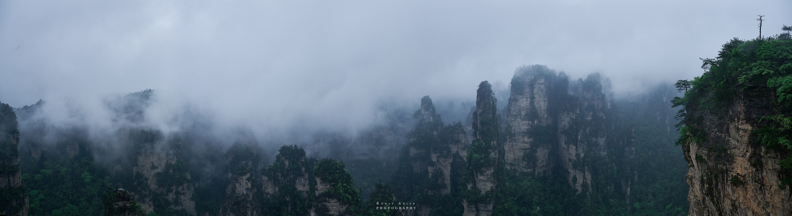 Zhangjiajie. Here, the sky seems to descend to the earth