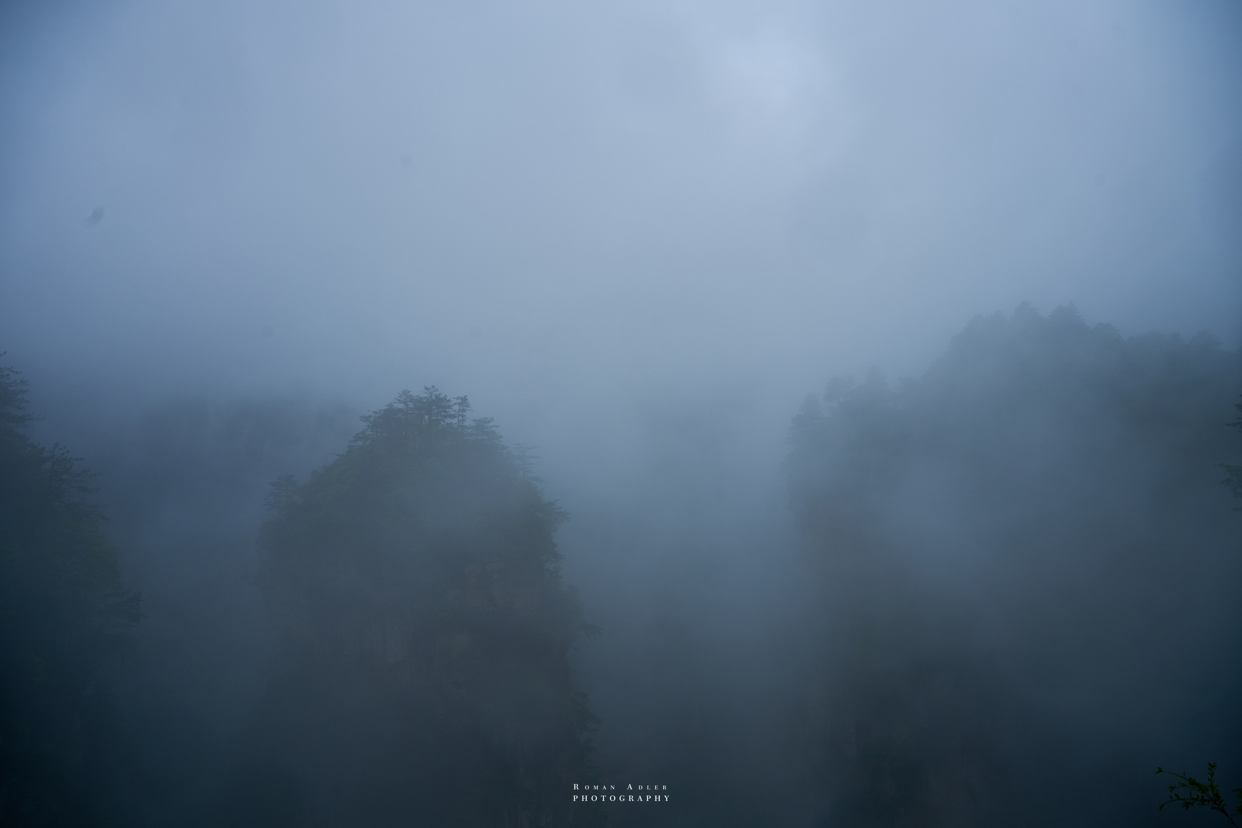 Zhangjiajie. Here, the sky seems to descend to the earth