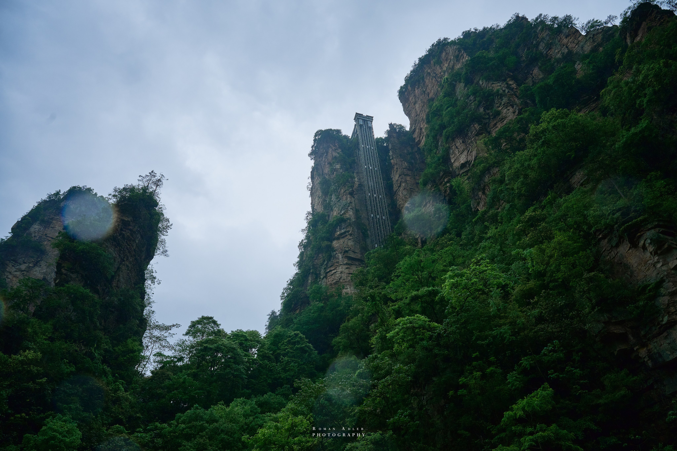 Zhangjiajie. Here, the sky seems to descend to the earth