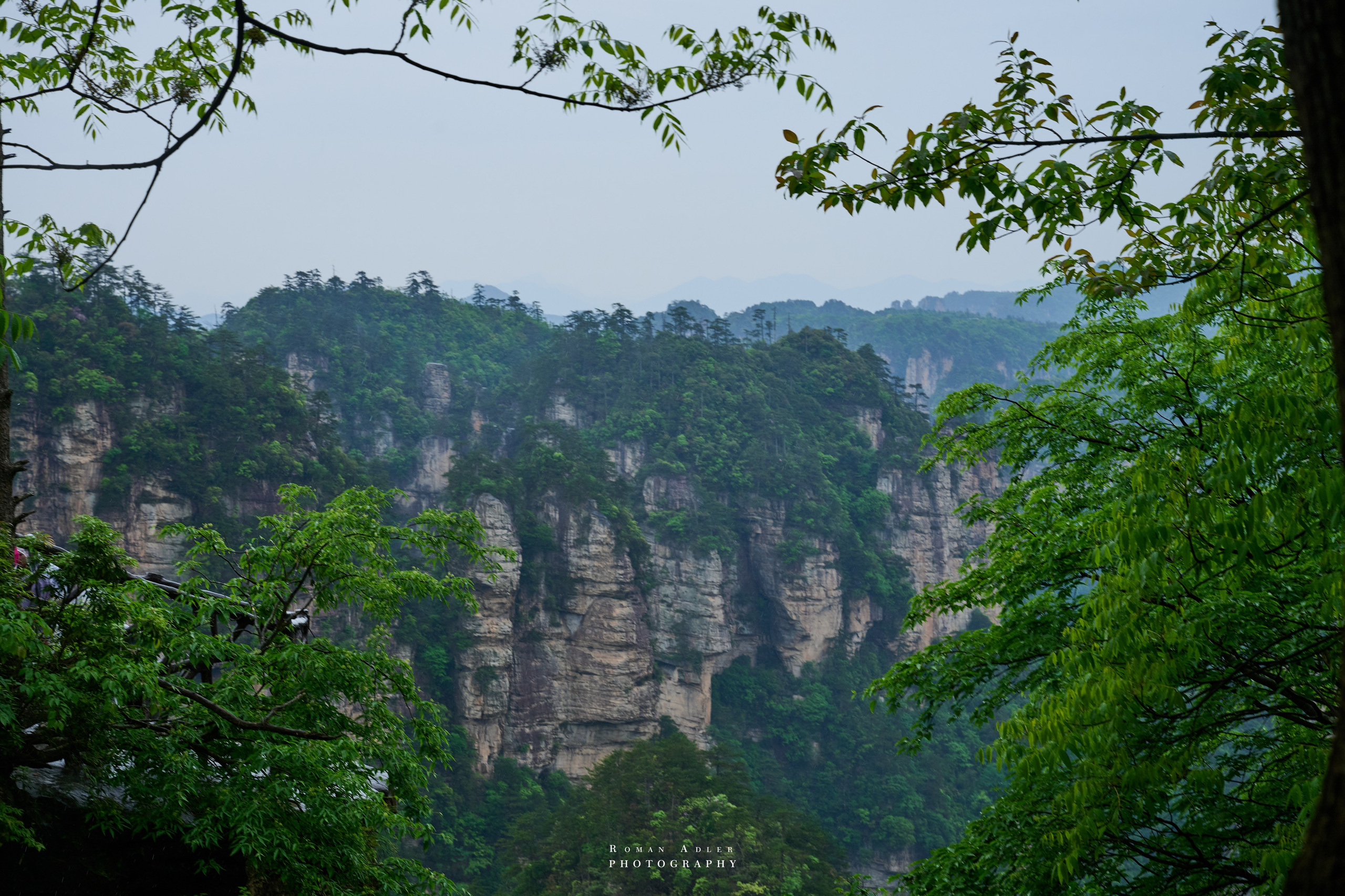 Zhangjiajie. Here, the sky seems to descend to the earth