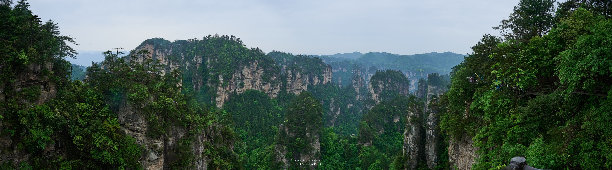Zhangjiajie. Here, the sky seems to descend to the earth