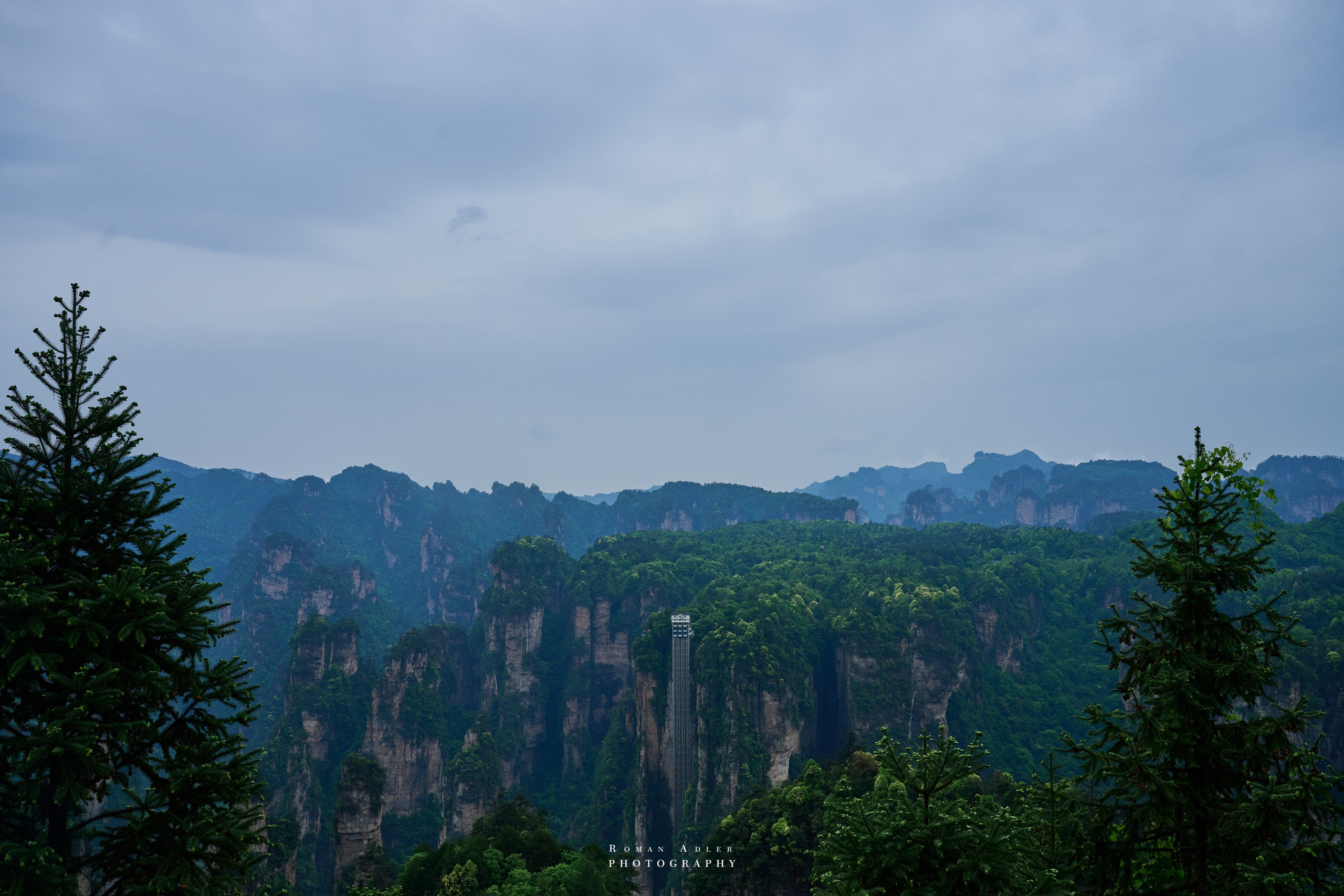 Zhangjiajie. Here, the sky seems to descend to the earth