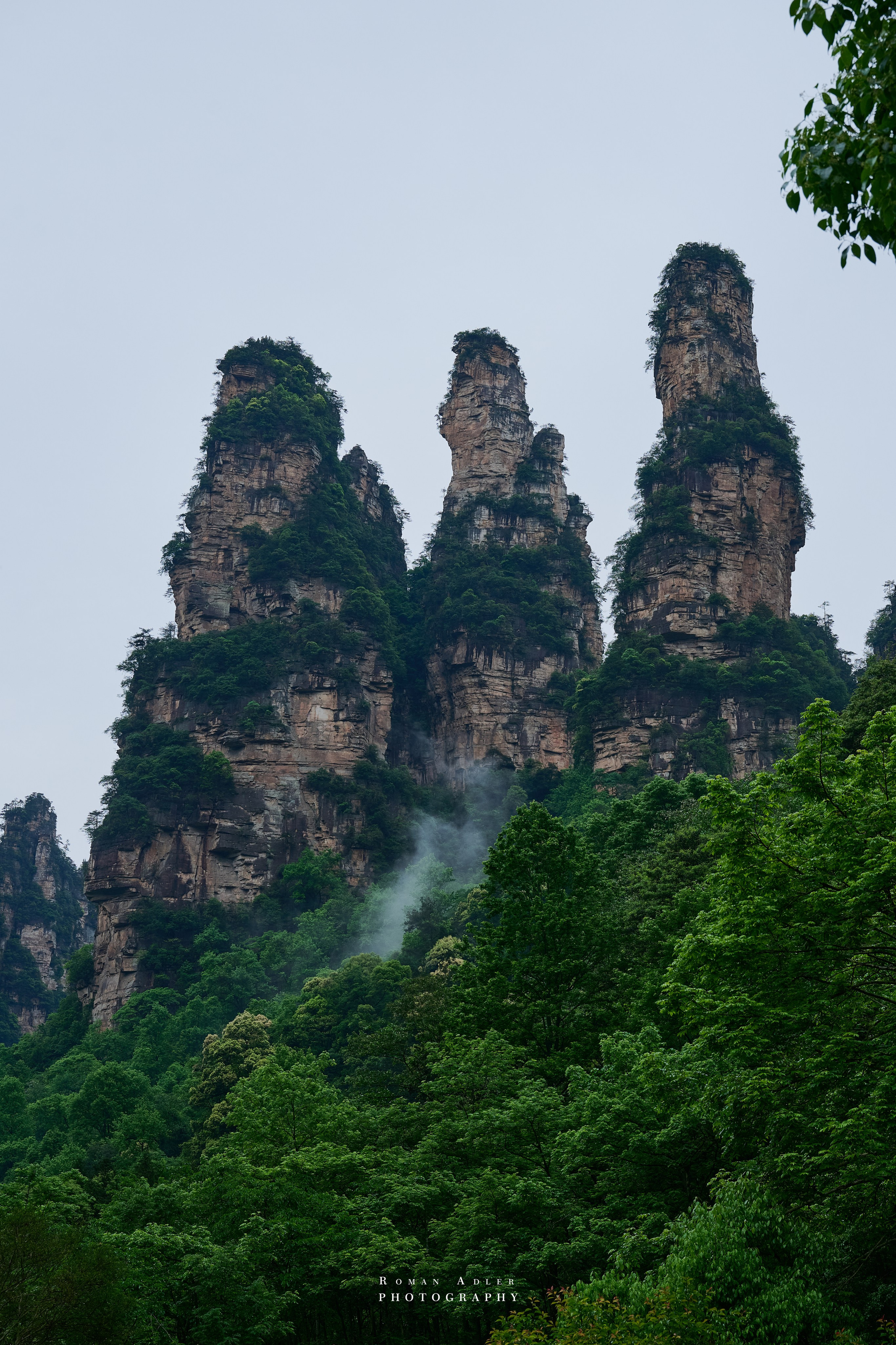 Zhangjiajie. Here, the sky seems to descend to the earth