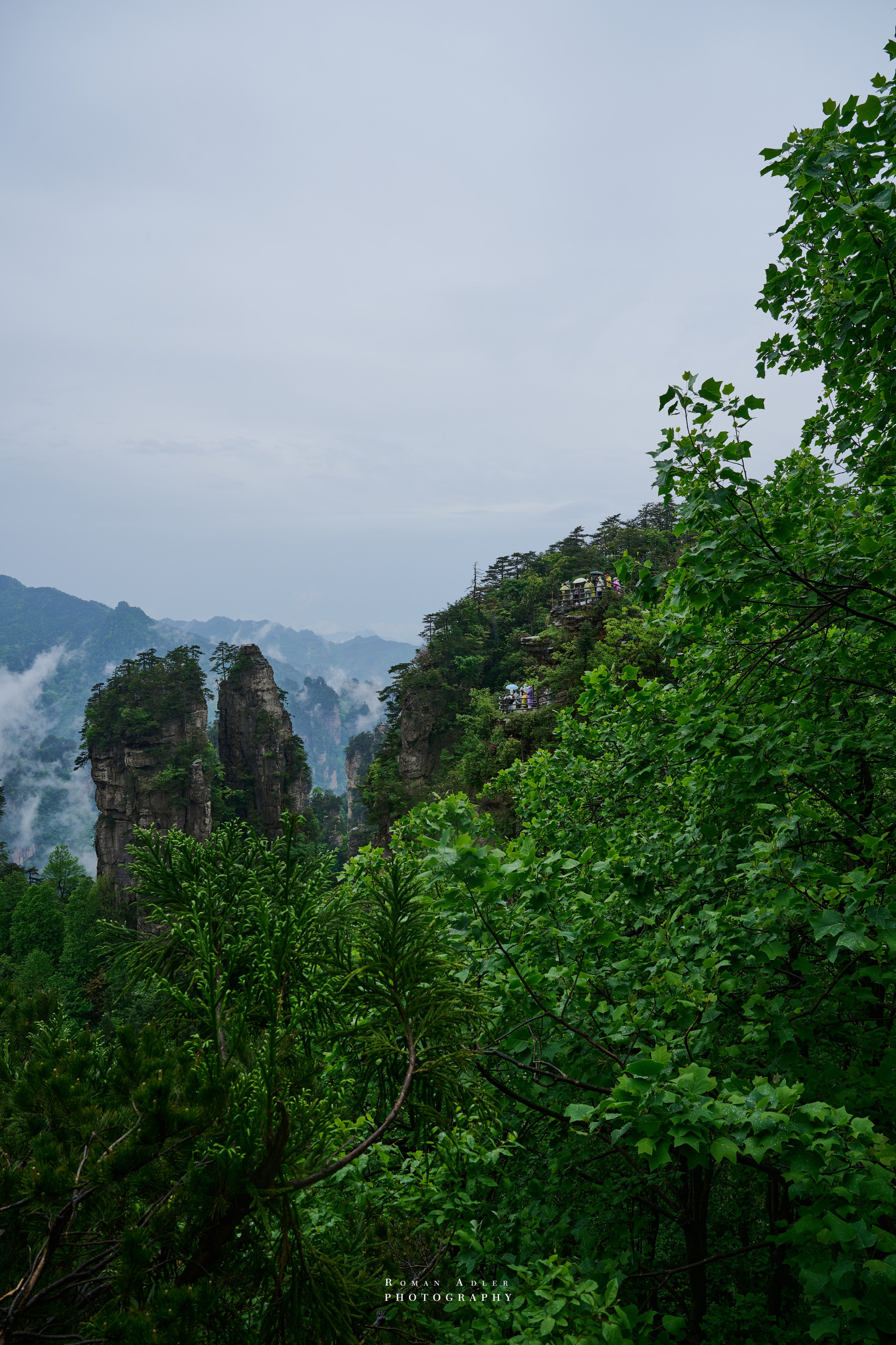 Zhangjiajie. Here, the sky seems to descend to the earth
