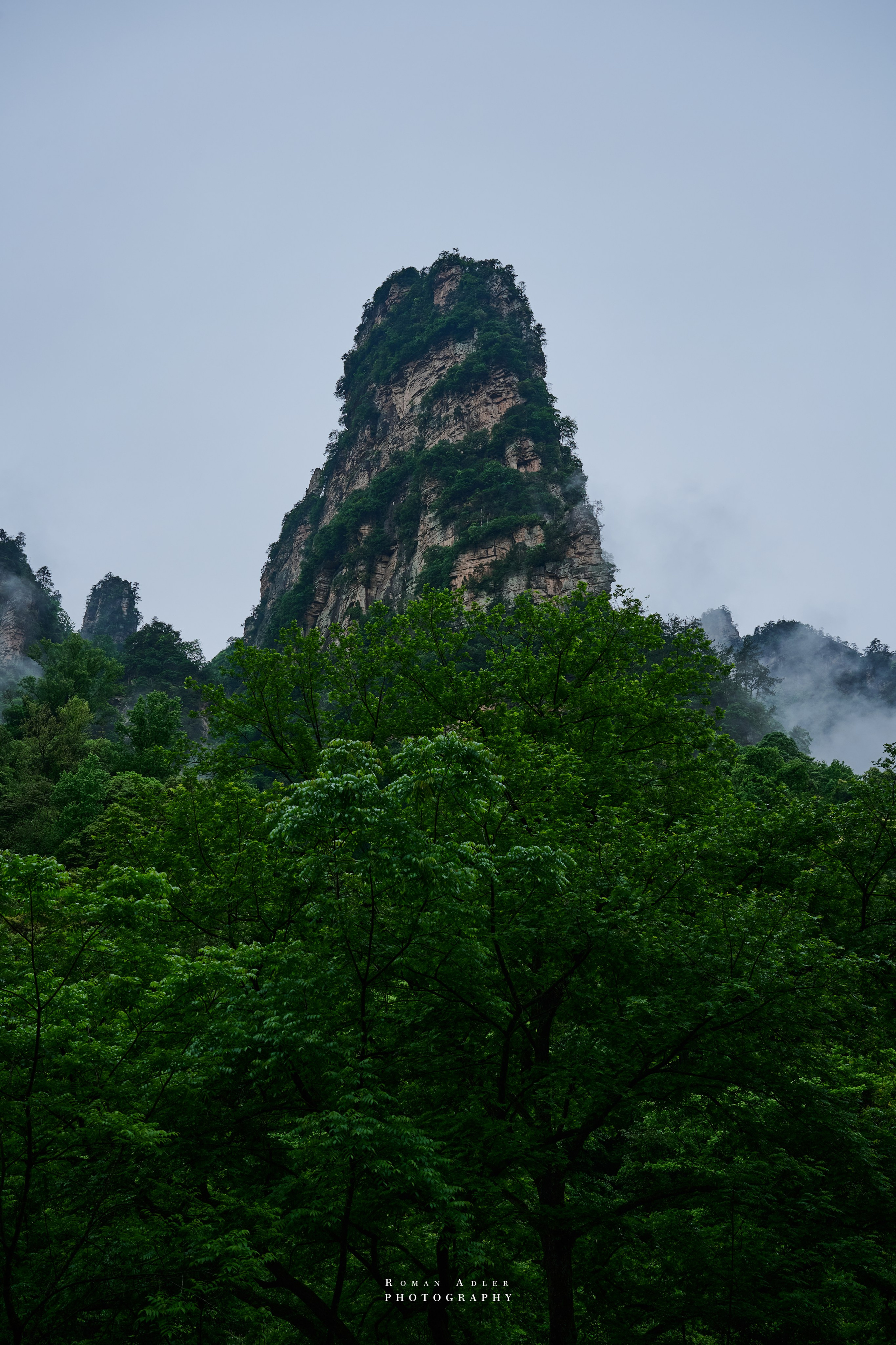 Zhangjiajie. Here, the sky seems to descend to the earth