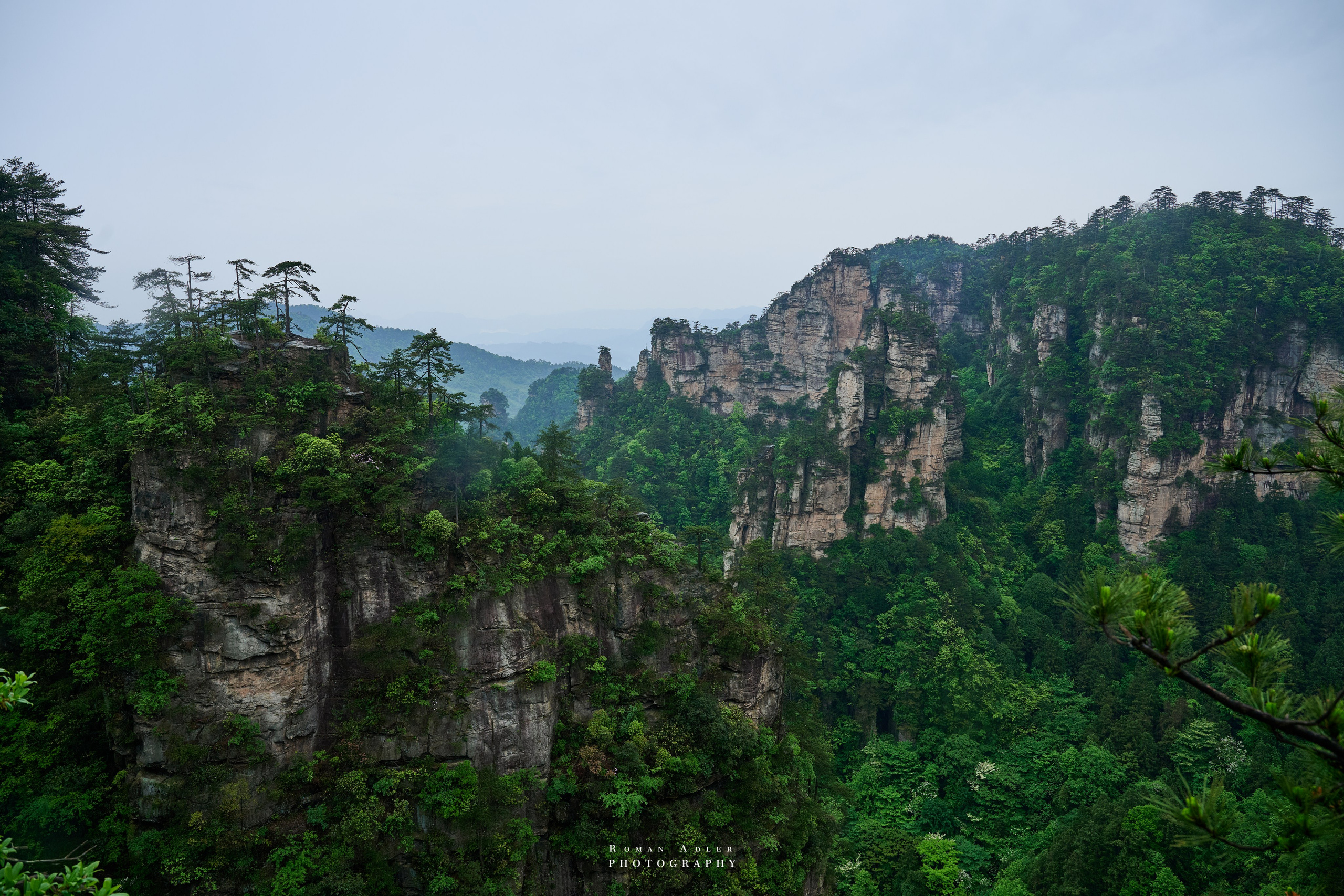 Zhangjiajie. Here, the sky seems to descend to the earth