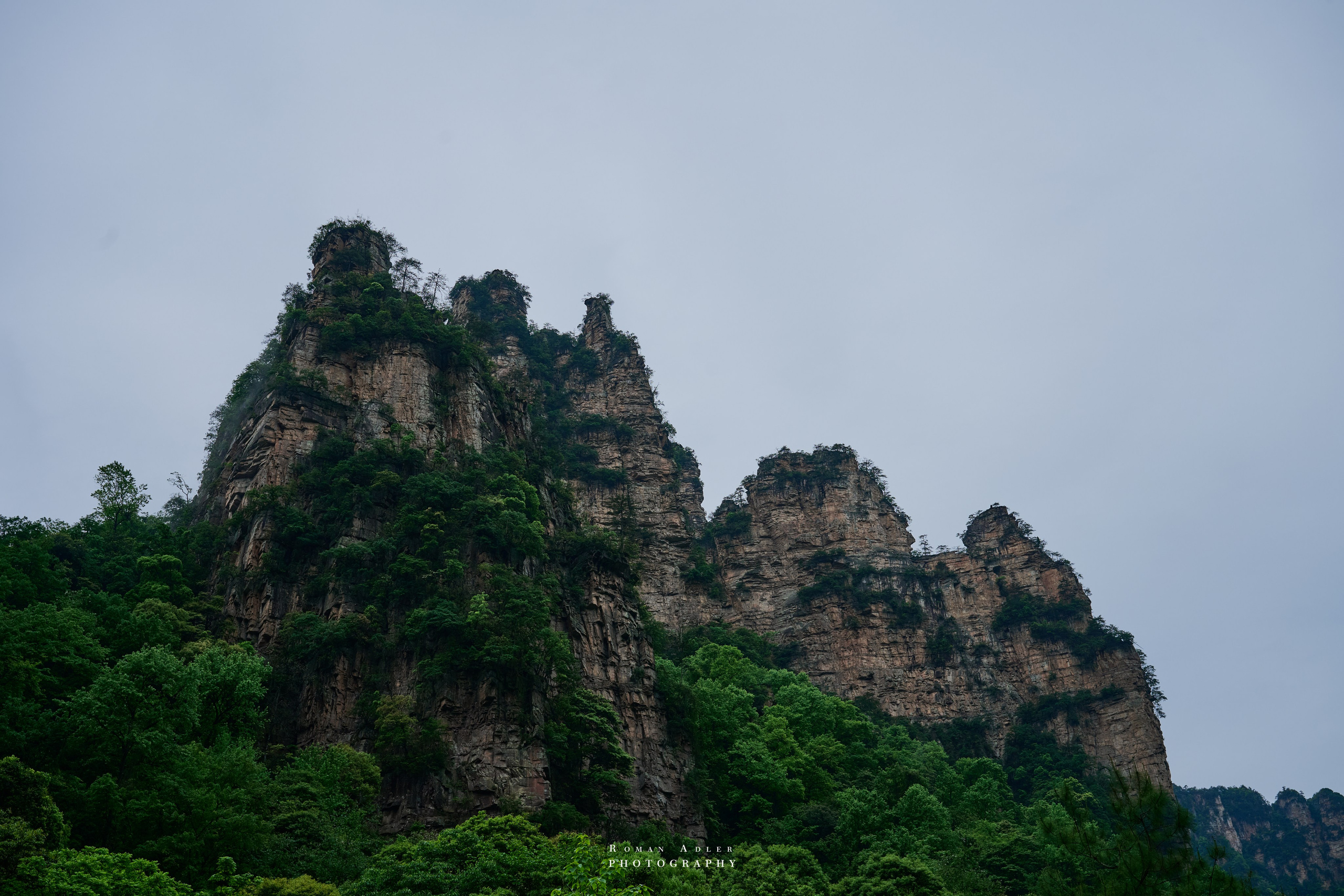 Zhangjiajie. Here, the sky seems to descend to the earth