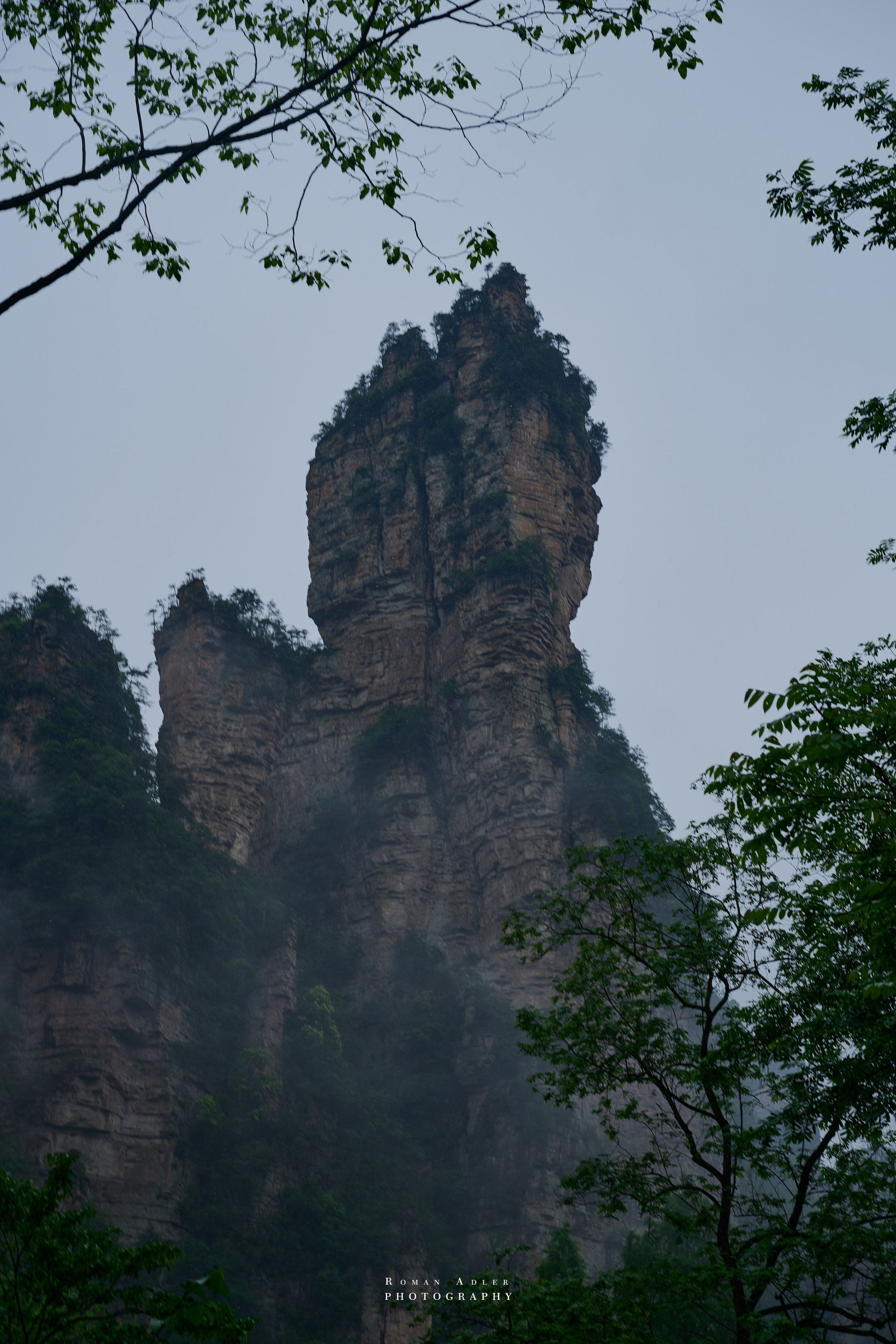 Zhangjiajie. Here, the sky seems to descend to the earth