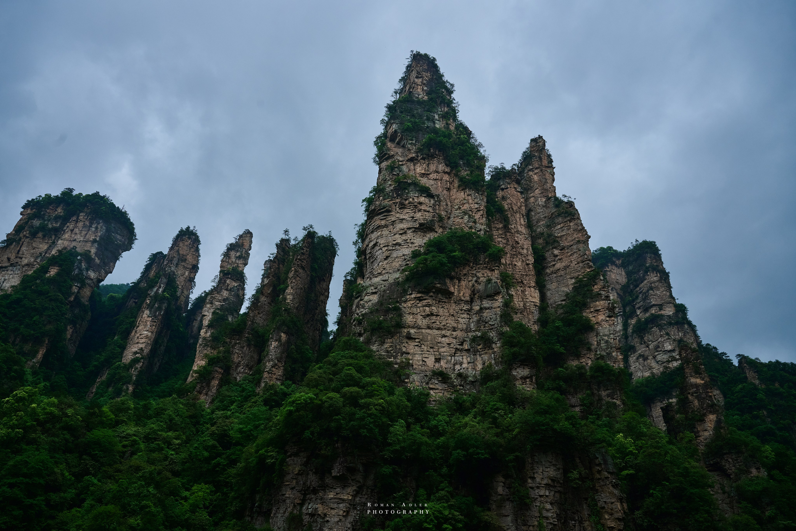 Zhangjiajie. Here, the sky seems to descend to the earth