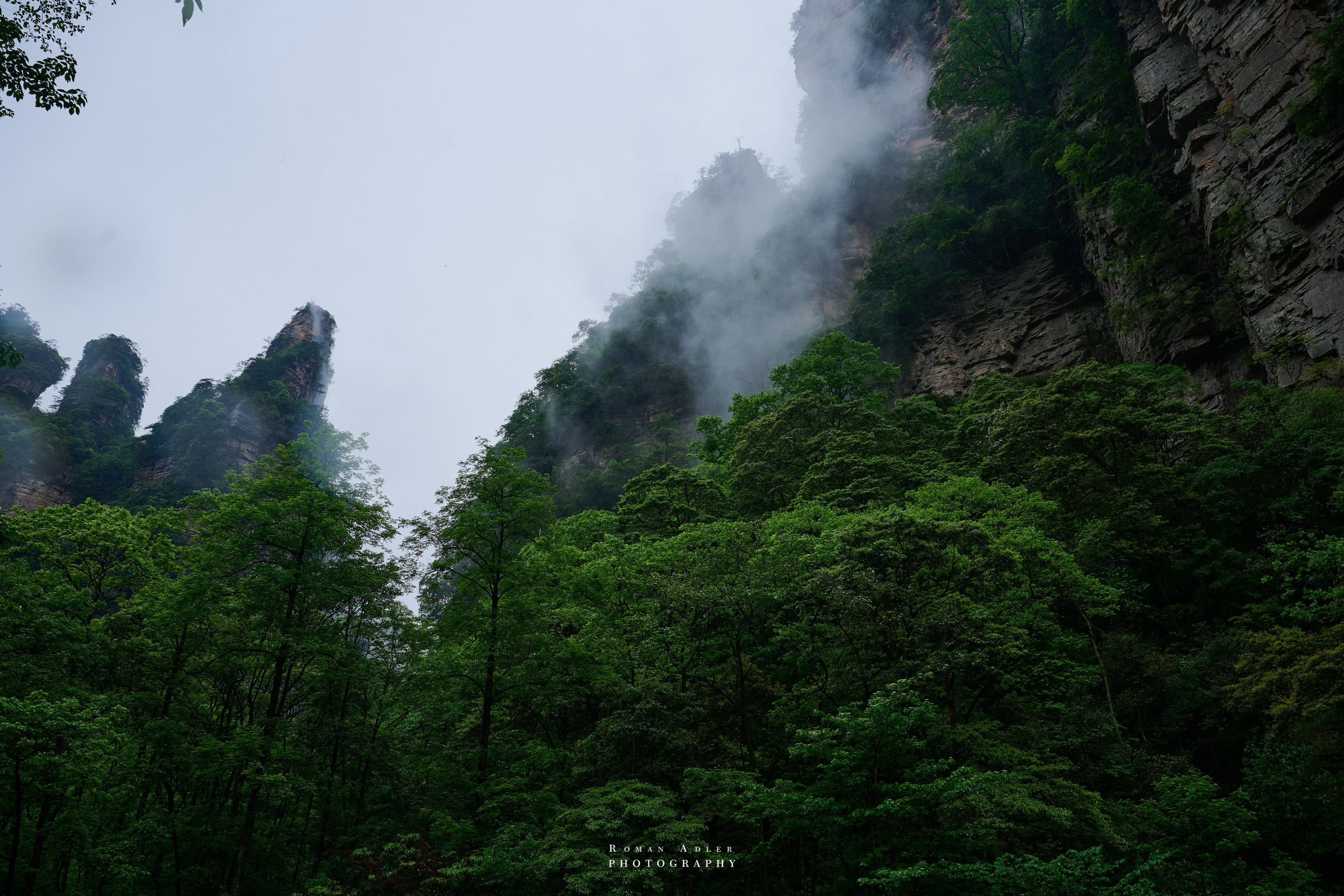 Zhangjiajie. Here, the sky seems to descend to the earth