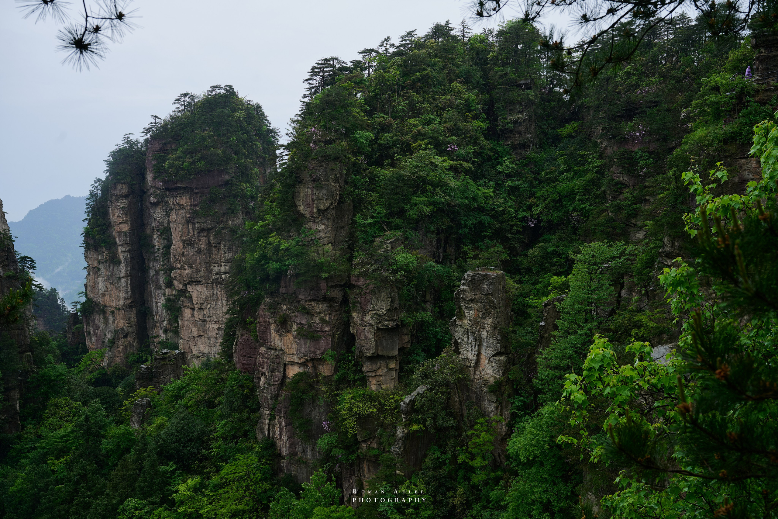 Zhangjiajie. Here, the sky seems to descend to the earth