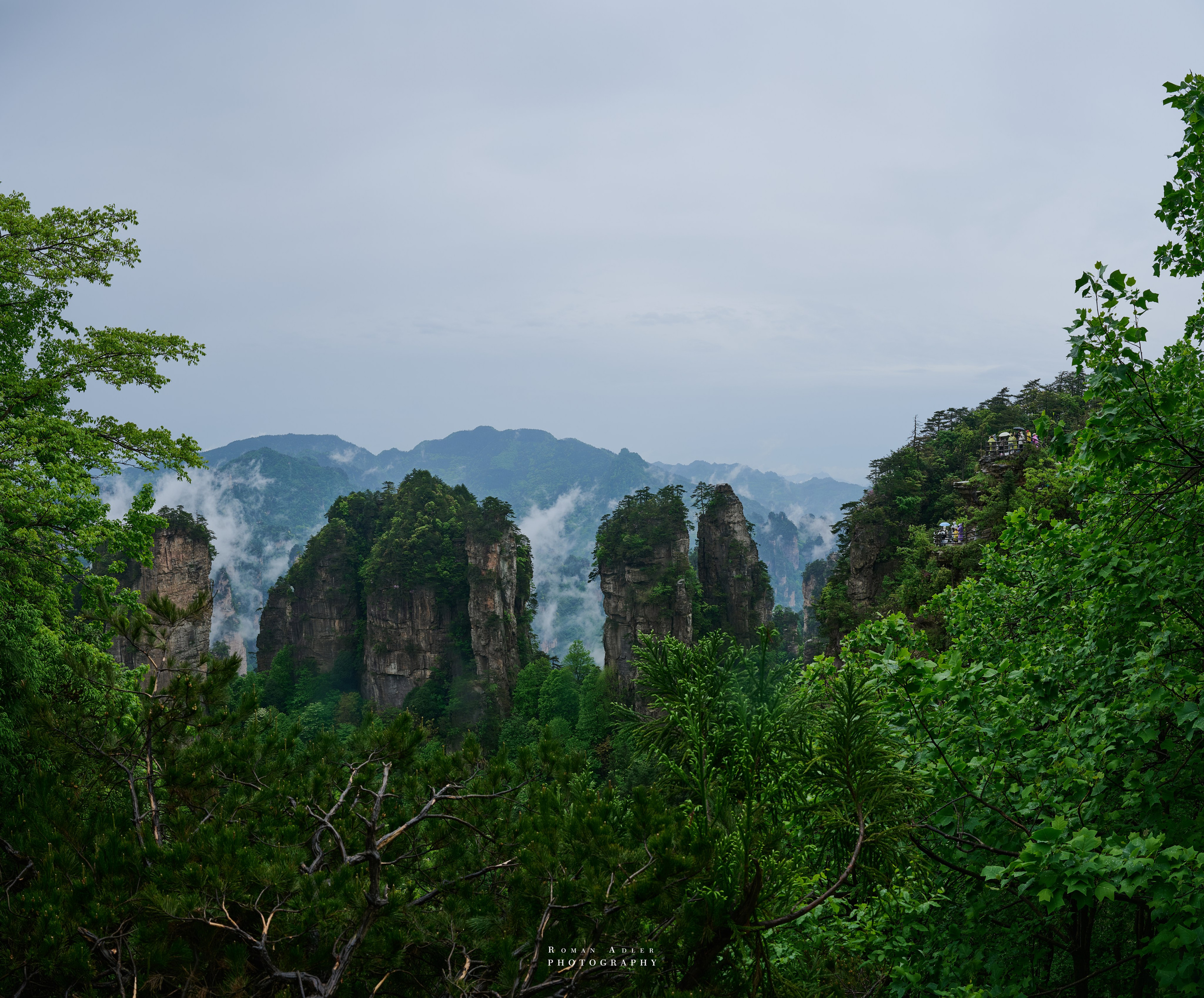 Zhangjiajie. Here, the sky seems to descend to the earth