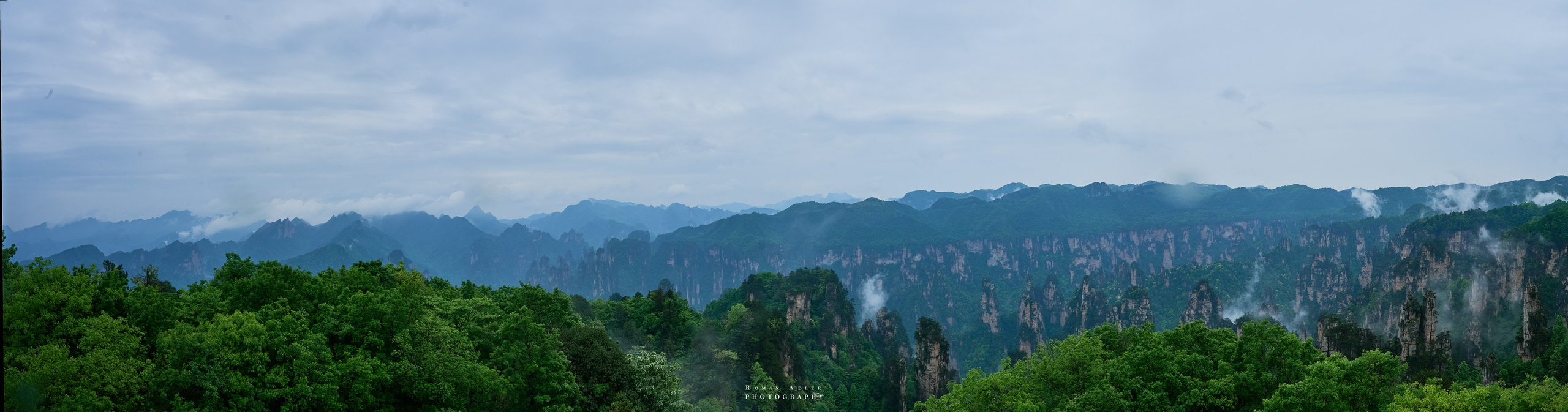 Zhangjiajie. Here, the sky seems to descend to the earth