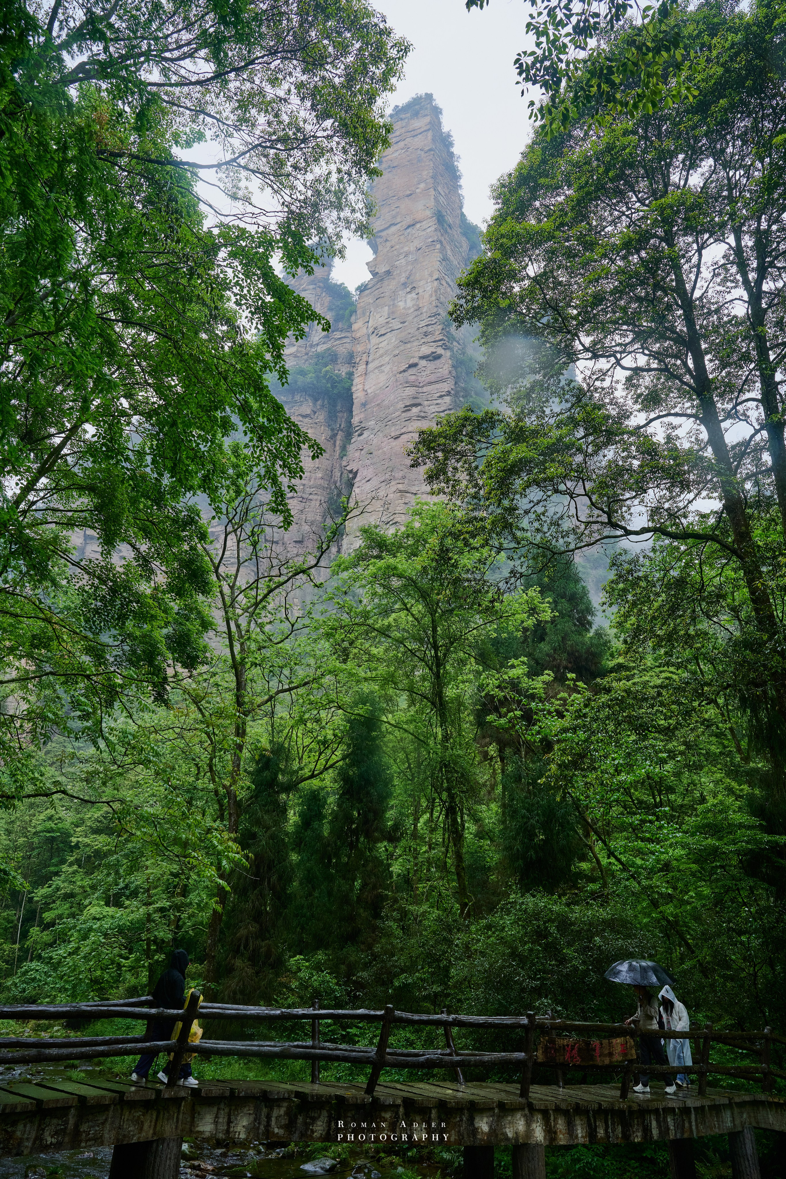 Zhangjiajie. Here, the sky seems to descend to the earth
