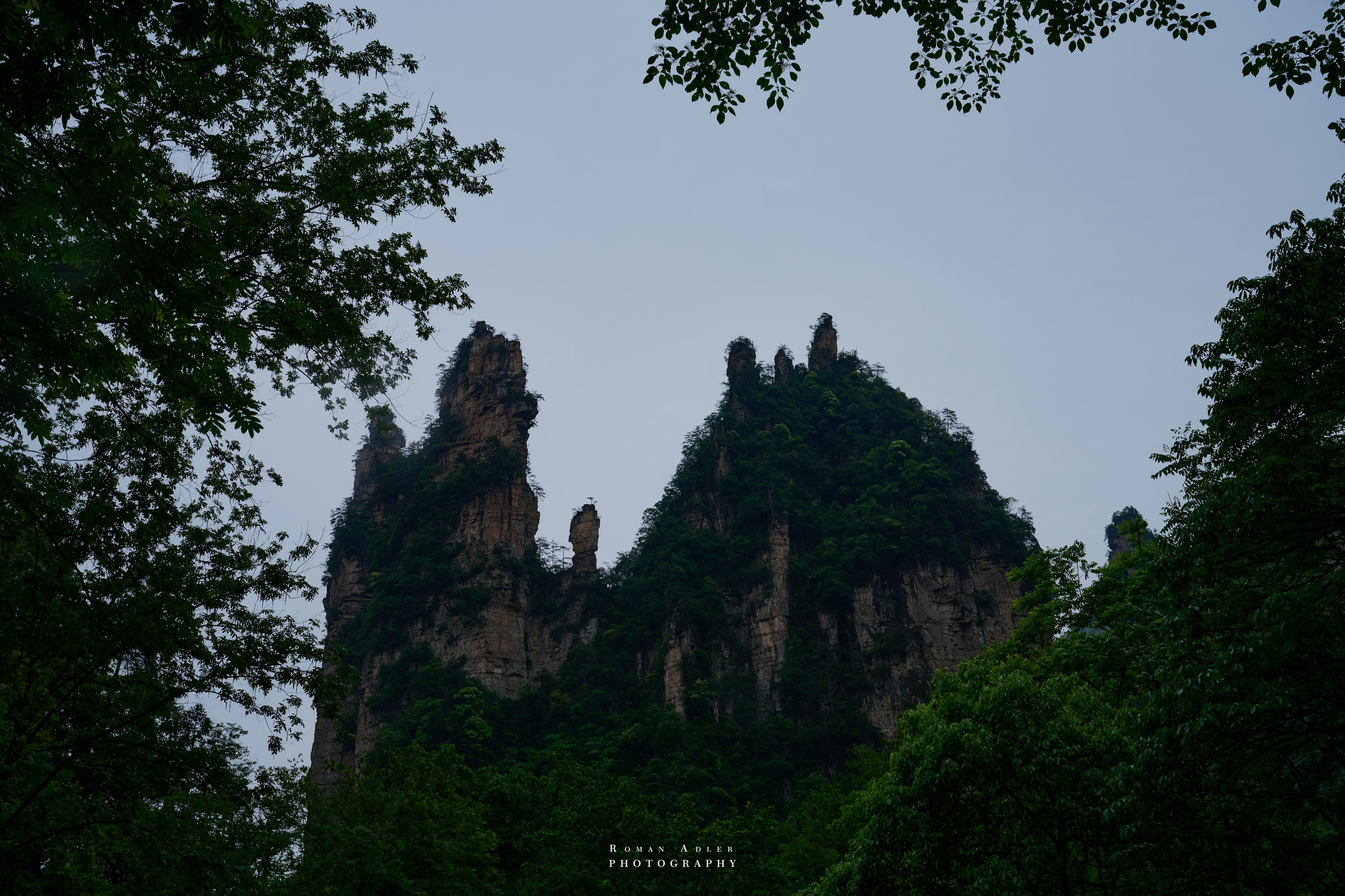 Zhangjiajie. Here, the sky seems to descend to the earth