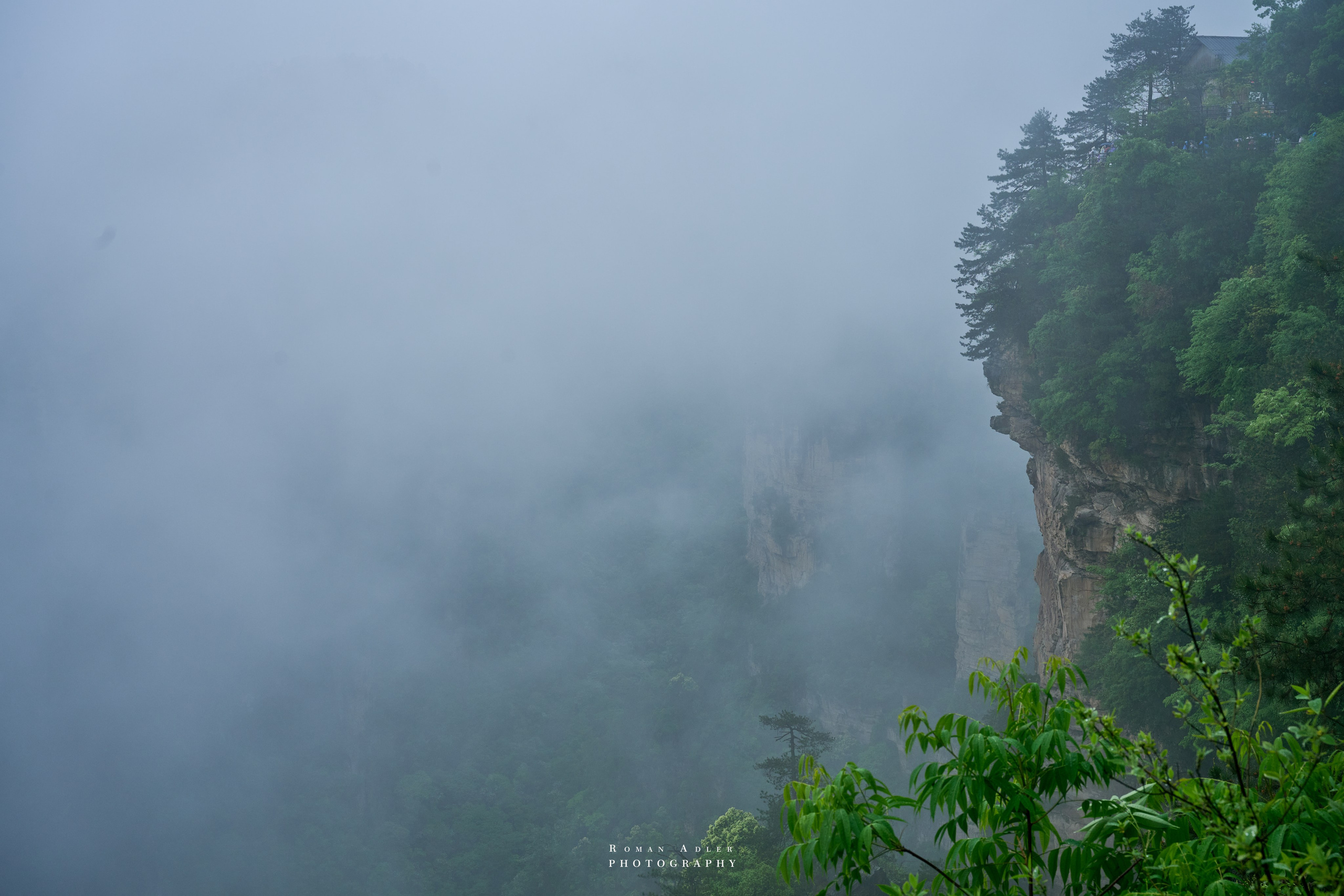 Zhangjiajie. Here, the sky seems to descend to the earth