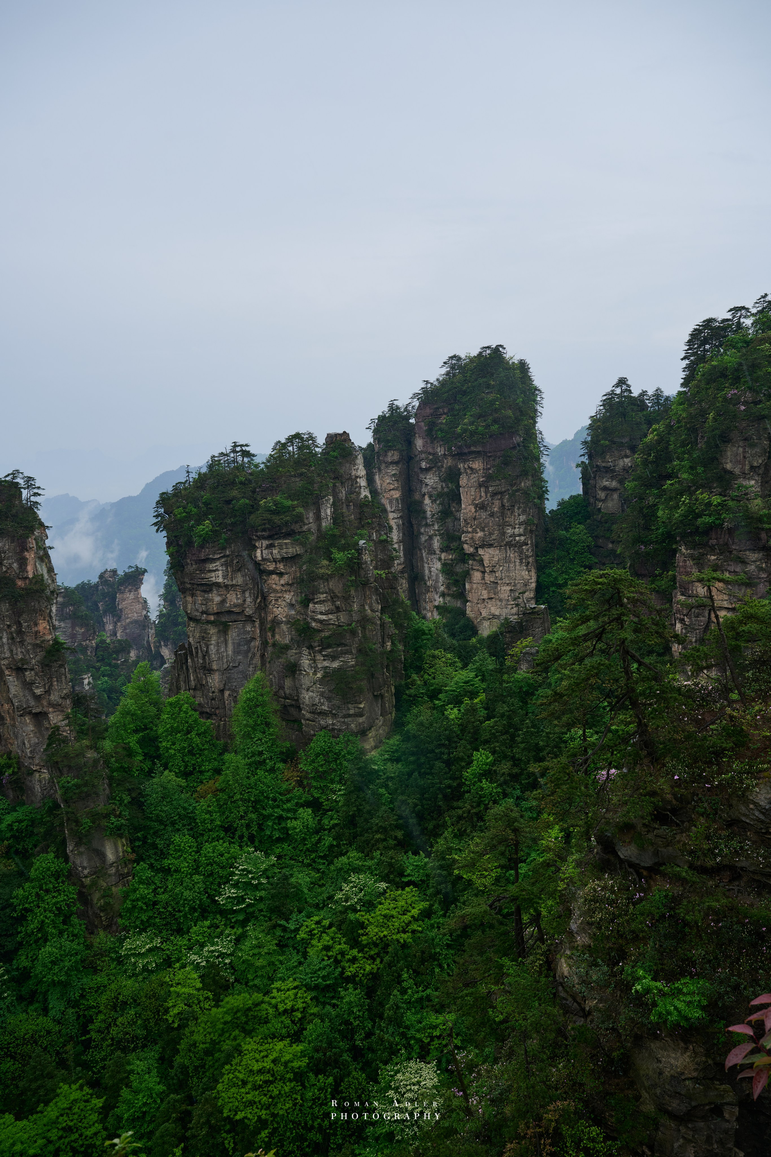Zhangjiajie. Here, the sky seems to descend to the earth