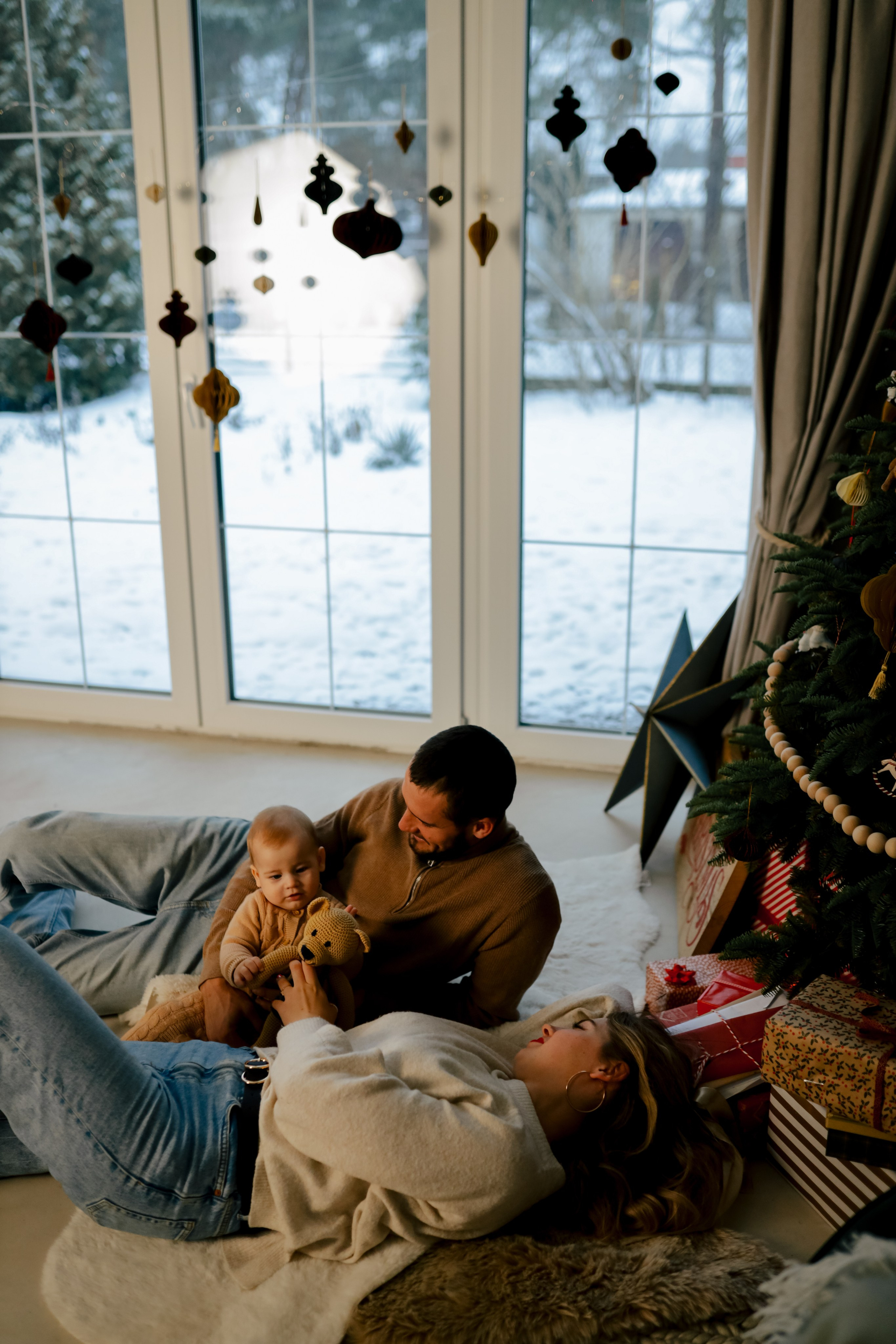 Теплое семейное новогоднее. Свадебный и семейный фотограф в Варшаве