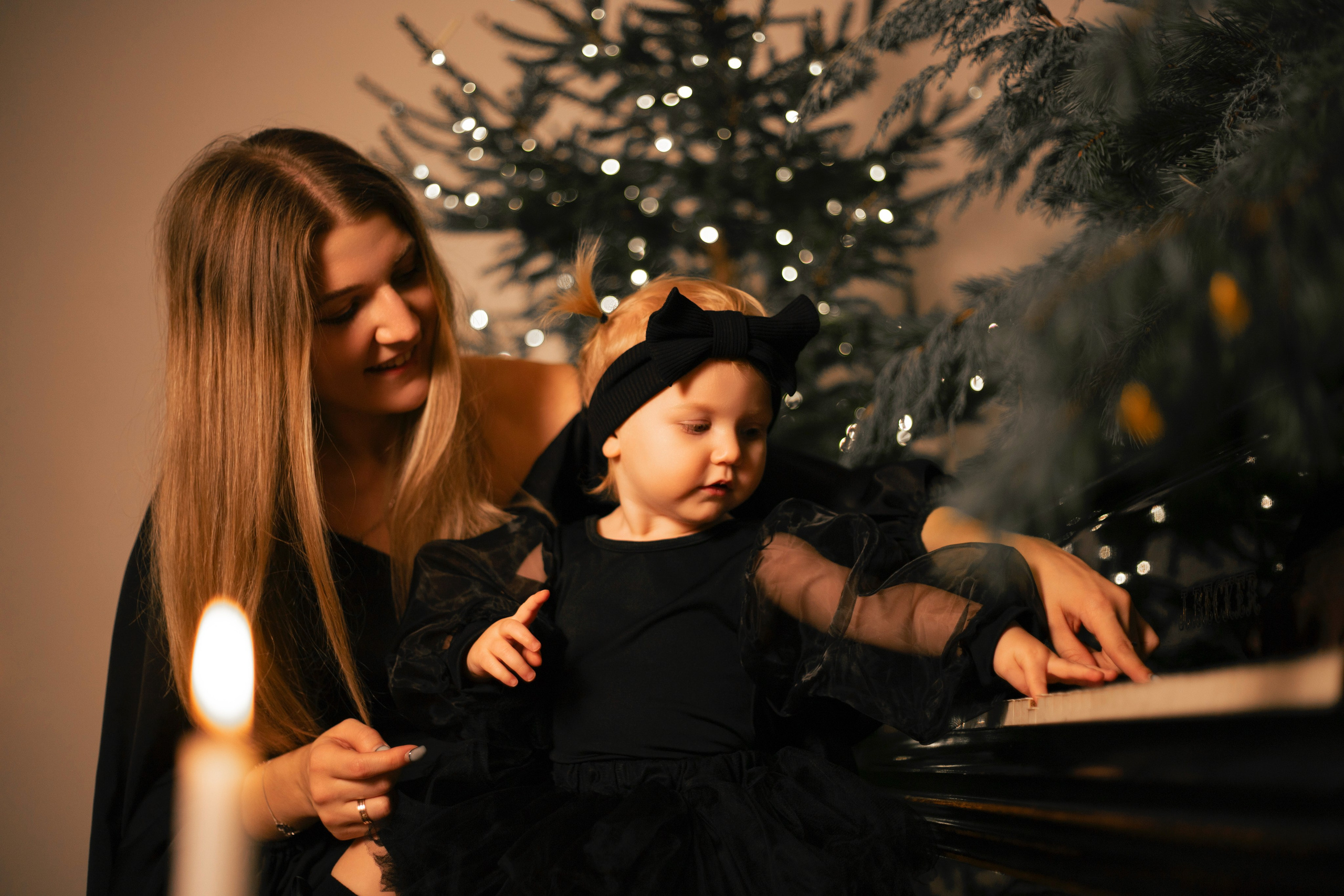 Новогодняя съёмка в фотостудии