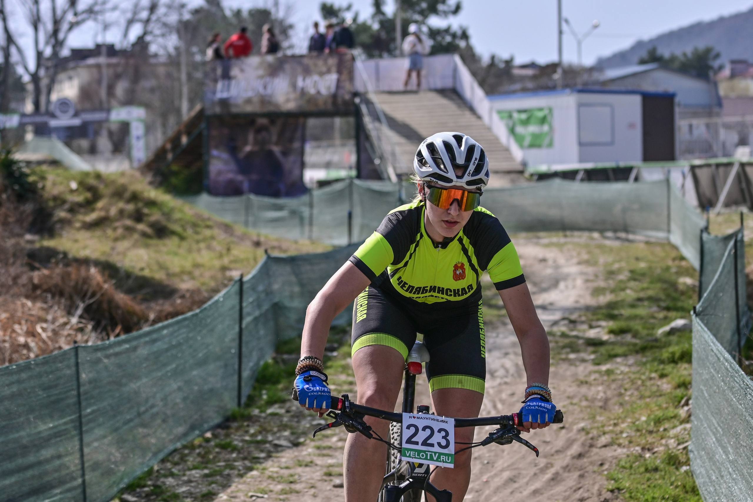 Маунтинбайк, кросс-кантри в Архипо-Осиповке 16 марта 2025. Спортивный фотограф, фотожурналист Павел Ларькин