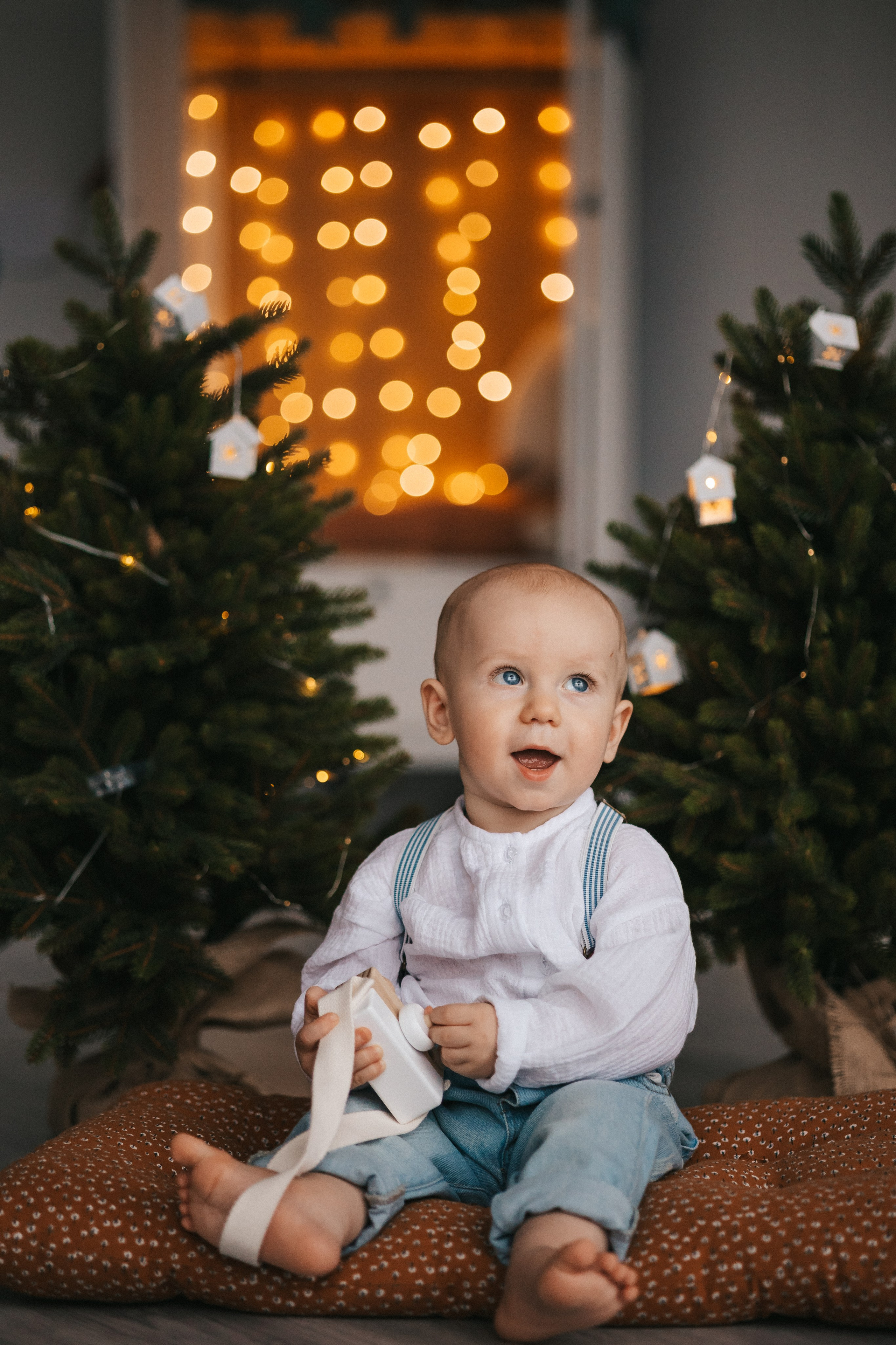 Саше 1 годик в новогодних локациях. Фотограф Нижний Новгород