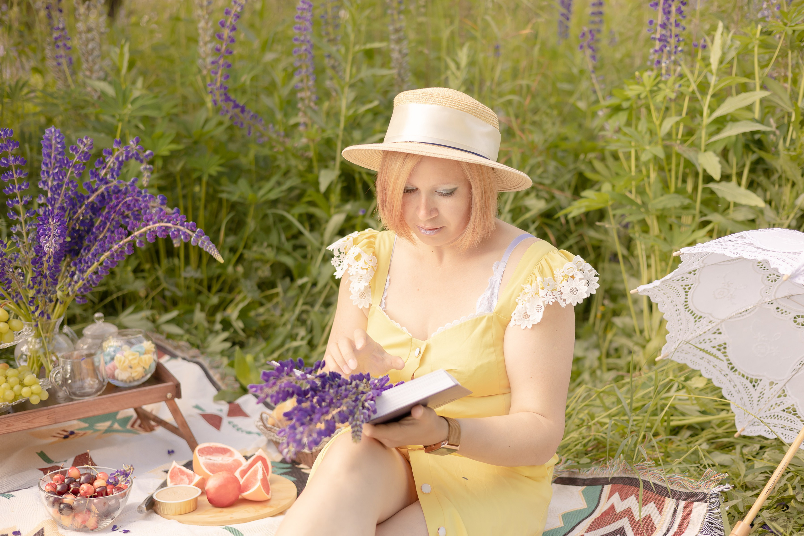 Фотосъемка в люпинах