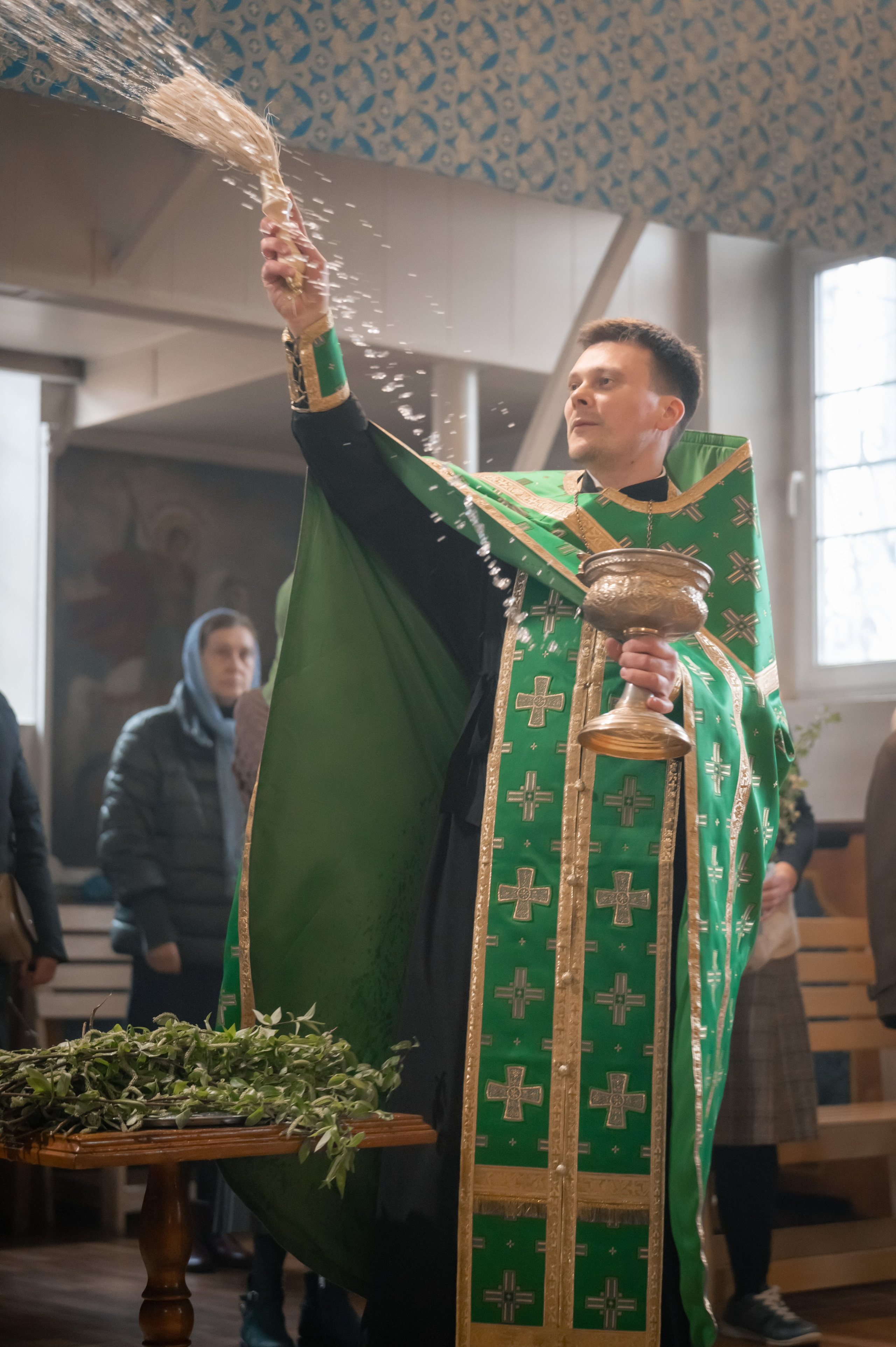 Вход Господень в Иерусалим — Храм свт. Николая Чудотворца, г. Зерноград. Антон и Татьяна Денисенко — В храме