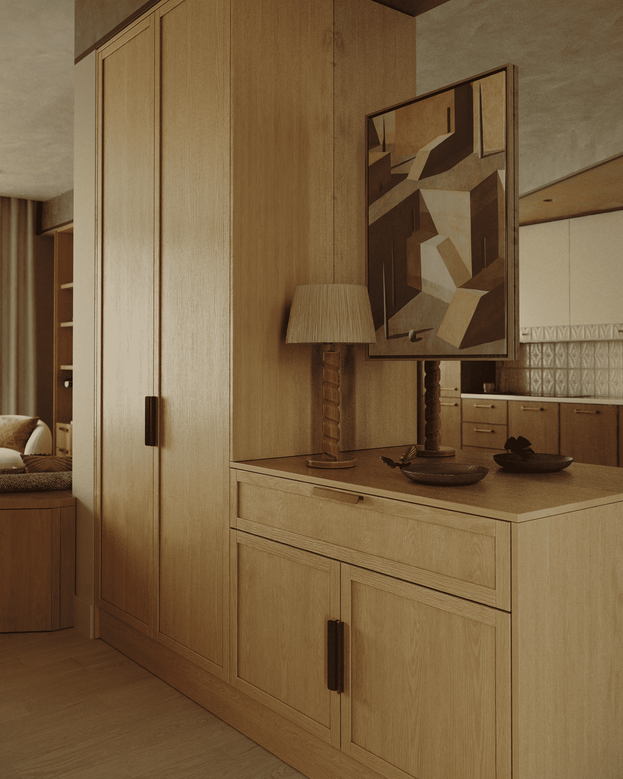 ЖК САДОВЫЕ КВАРТАЛЫ. 3D визуализация дизайна интерьера. 3D interior design visualizer