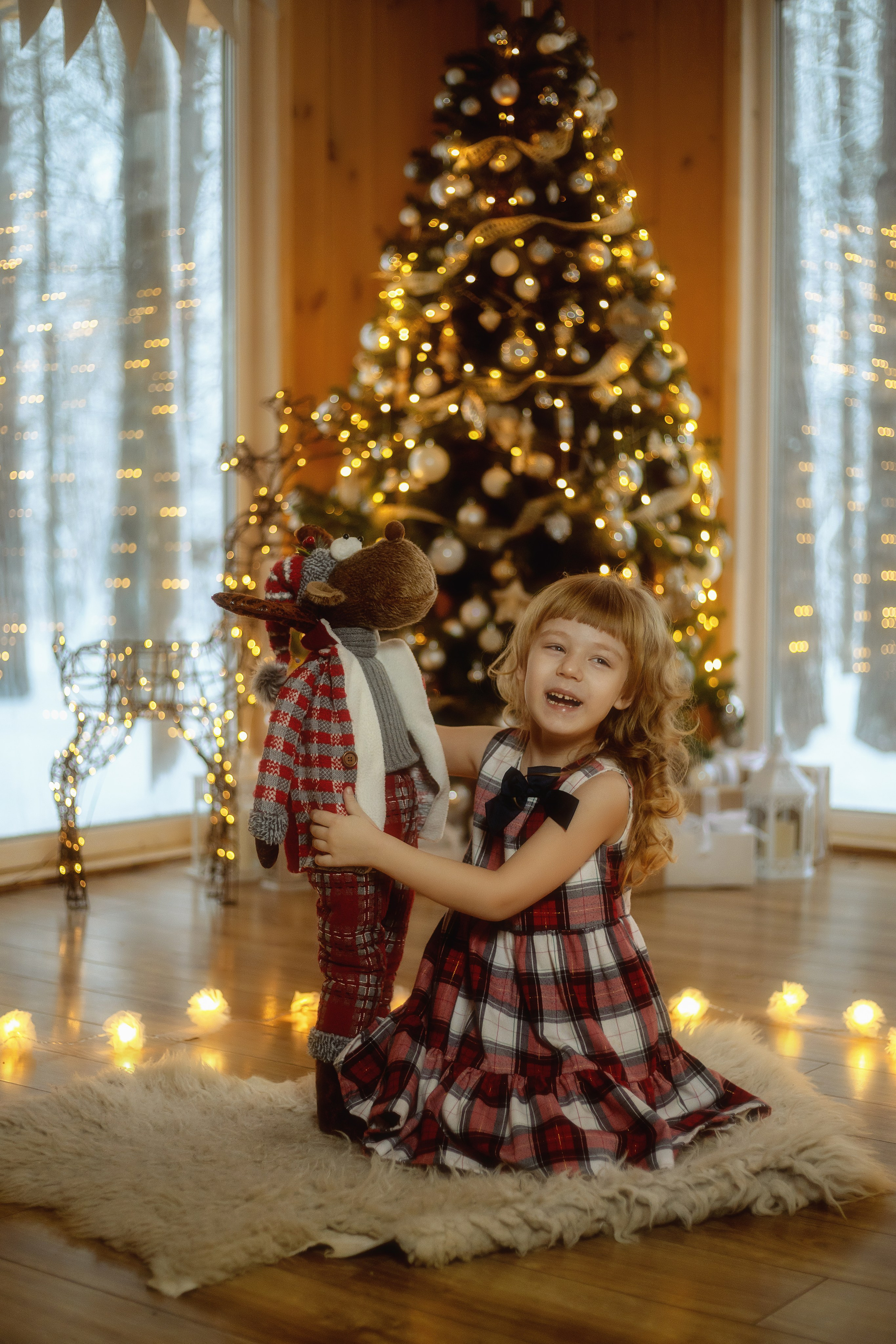 Новогодние Сергей, Татьяна и Мирослава. Детский и семейный фотограф г. Чебоксары Оля Горбунова