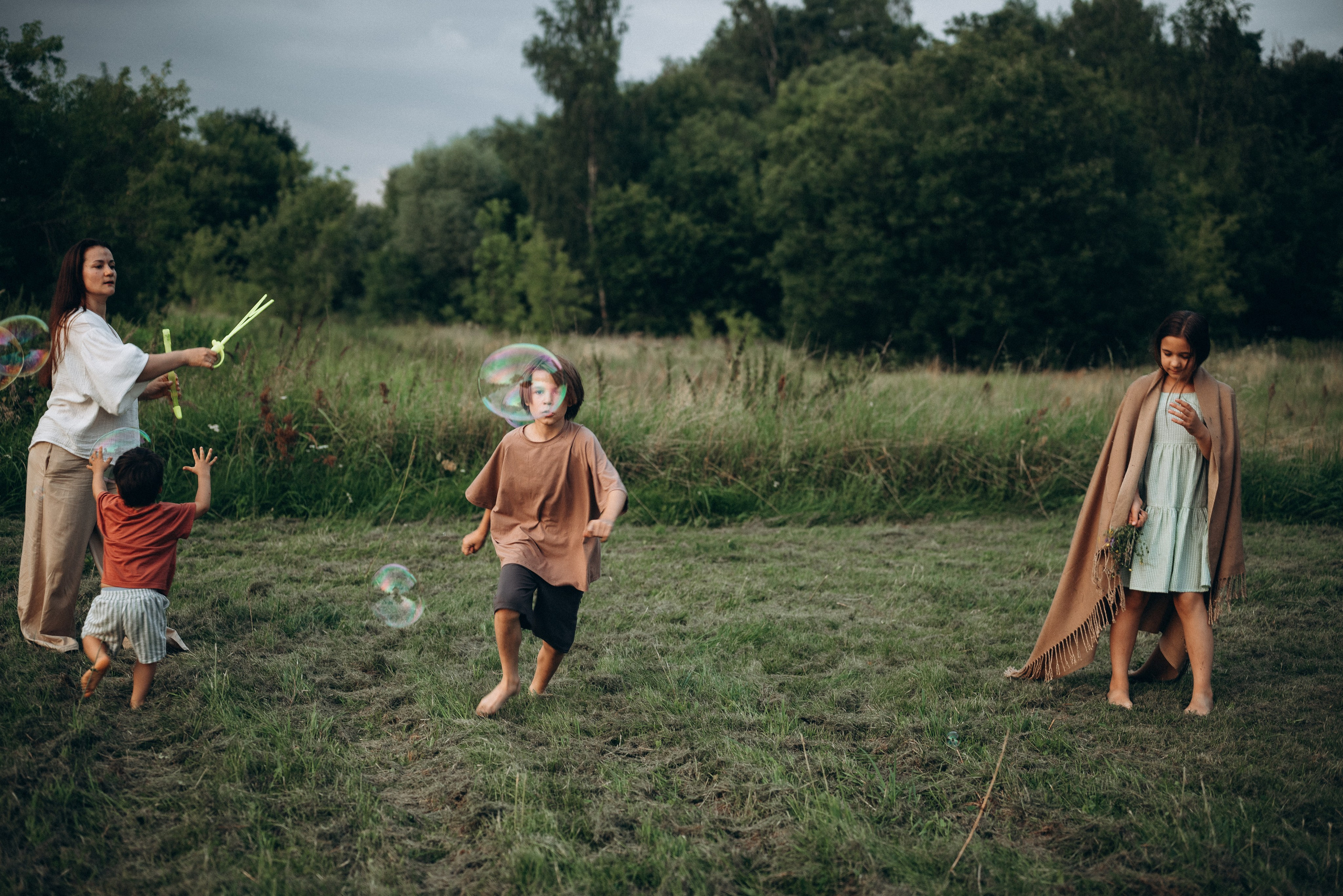 Игры на закате. Семейный фотограф в Москве Дарья Пузикова