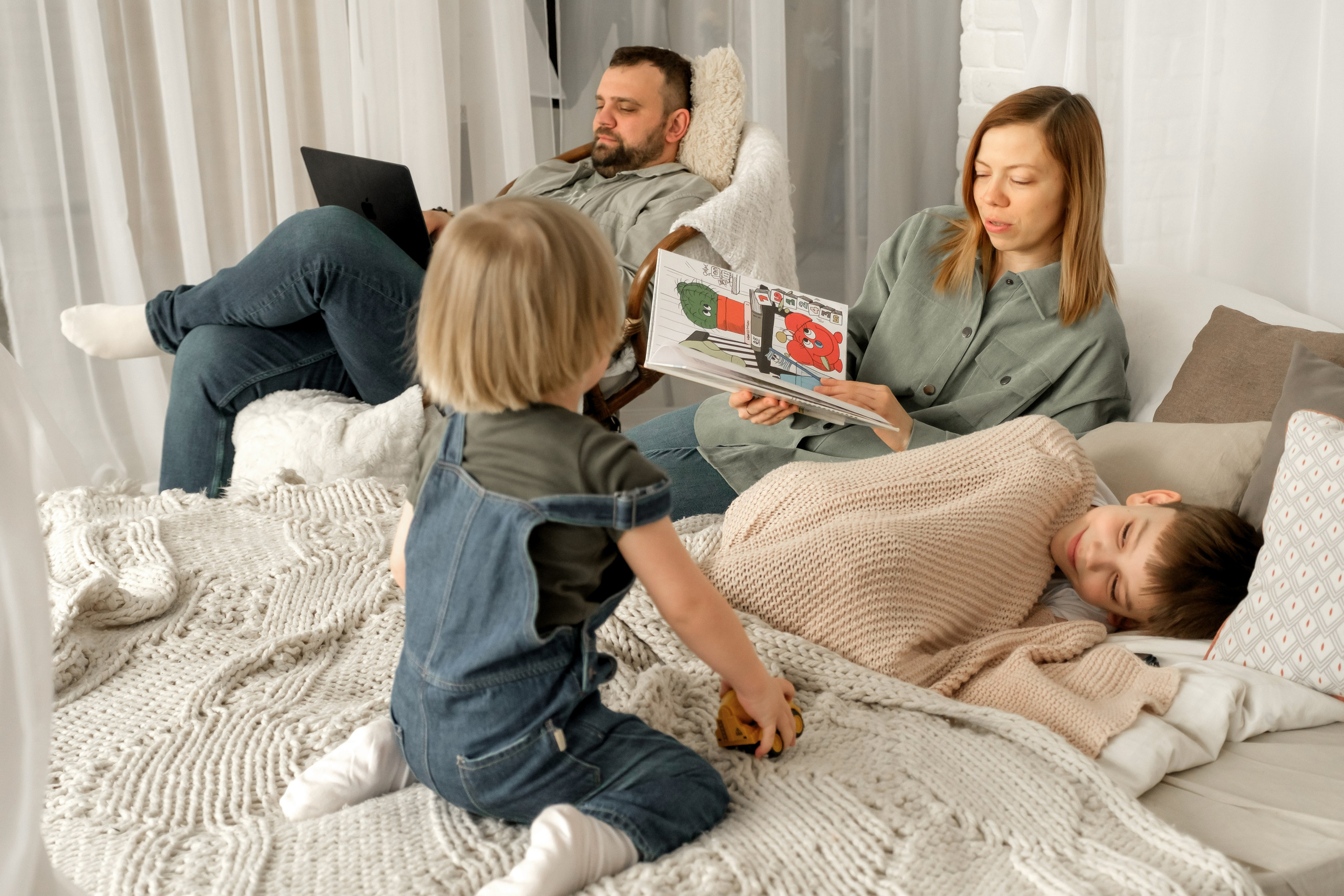 Домашняя съемка семьи Ольги