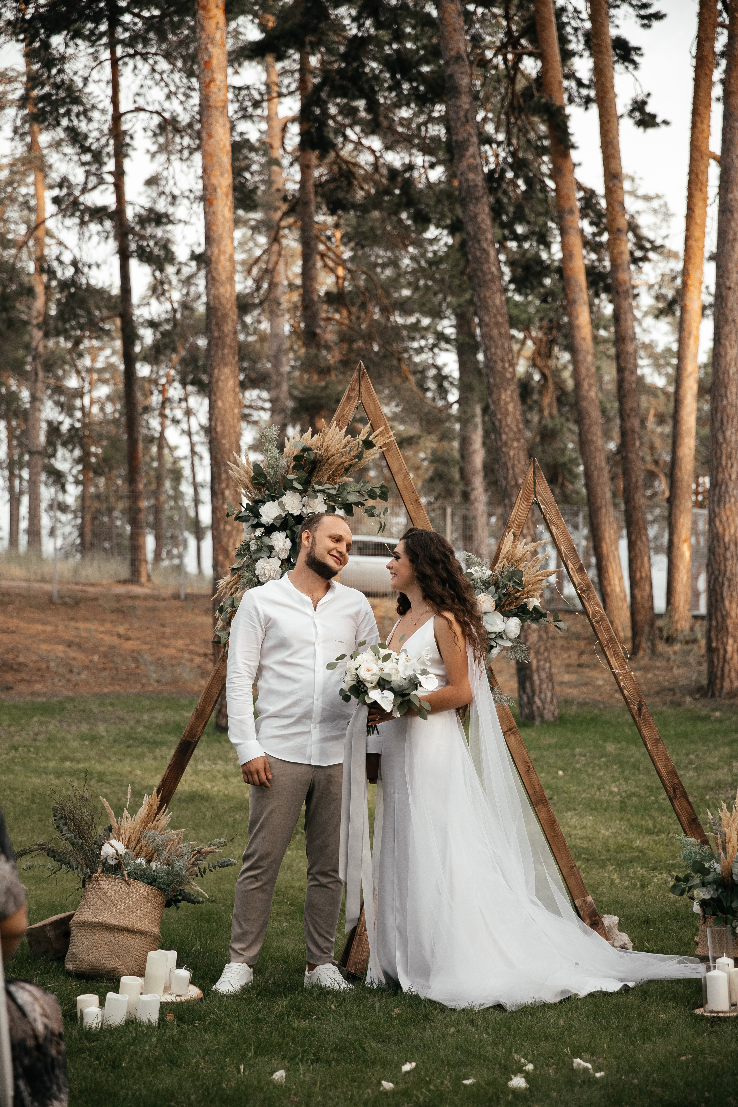 Свадьба на закате. Фотограф Елена Краснопевцева