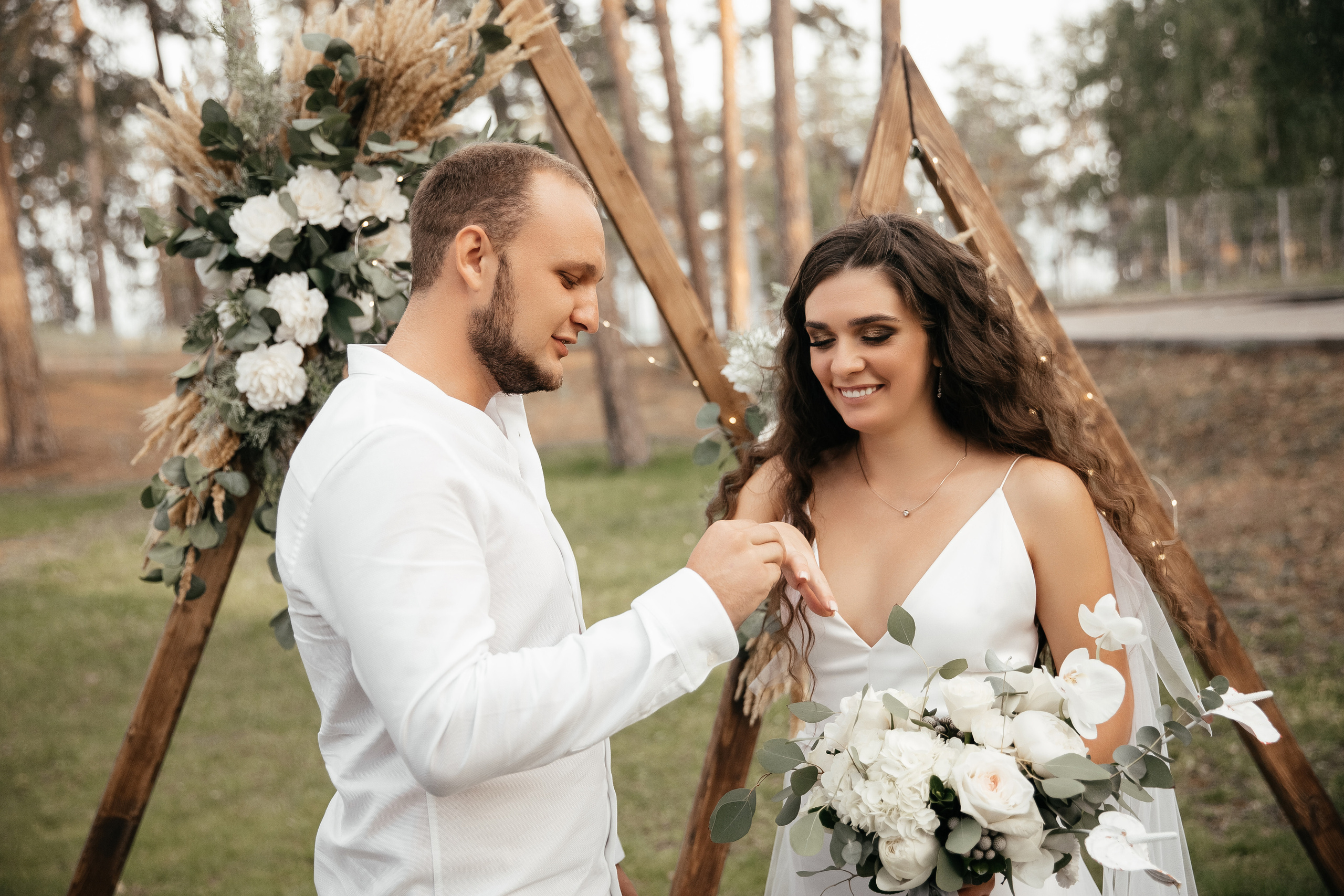 Свадьба на закате. Фотограф Елена Краснопевцева