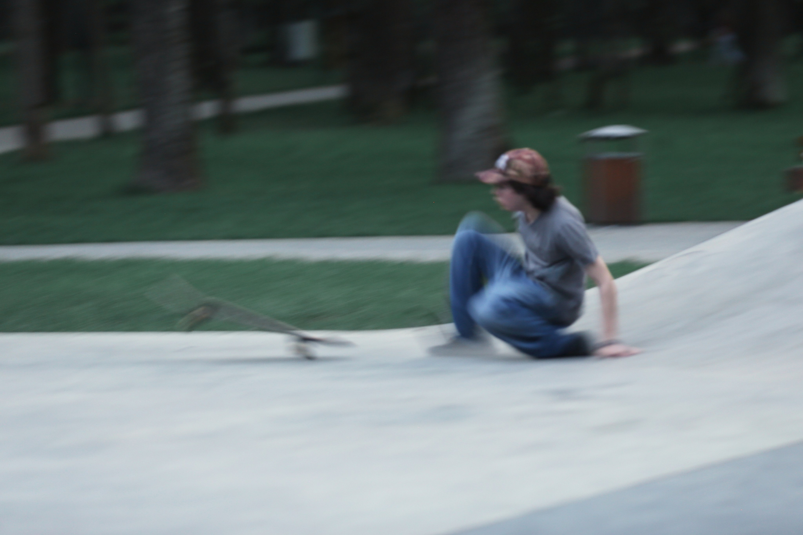 Blue hour in a skatepark. Фотограф Антонина Гудкова