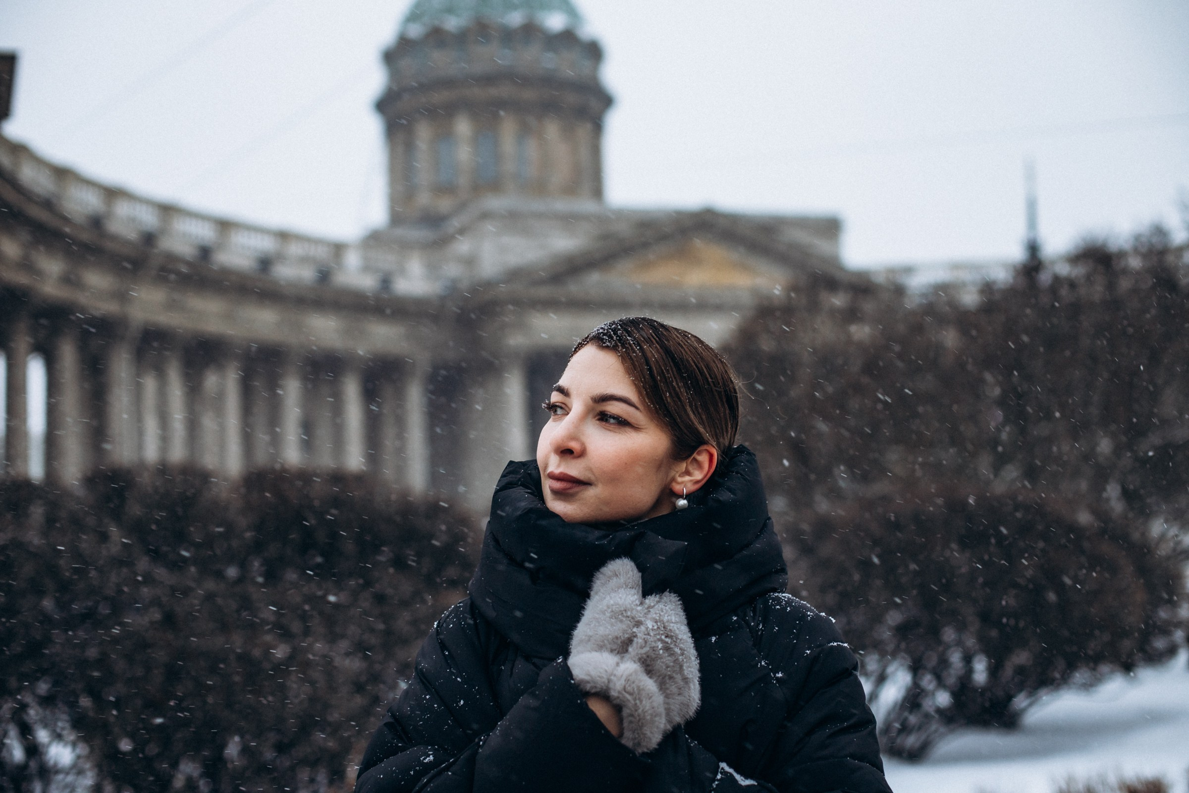 Алина в декабре. Фотопрогулка в Петербурге. Индивидуальный и семейный фотограф в Санкт-Петербурге