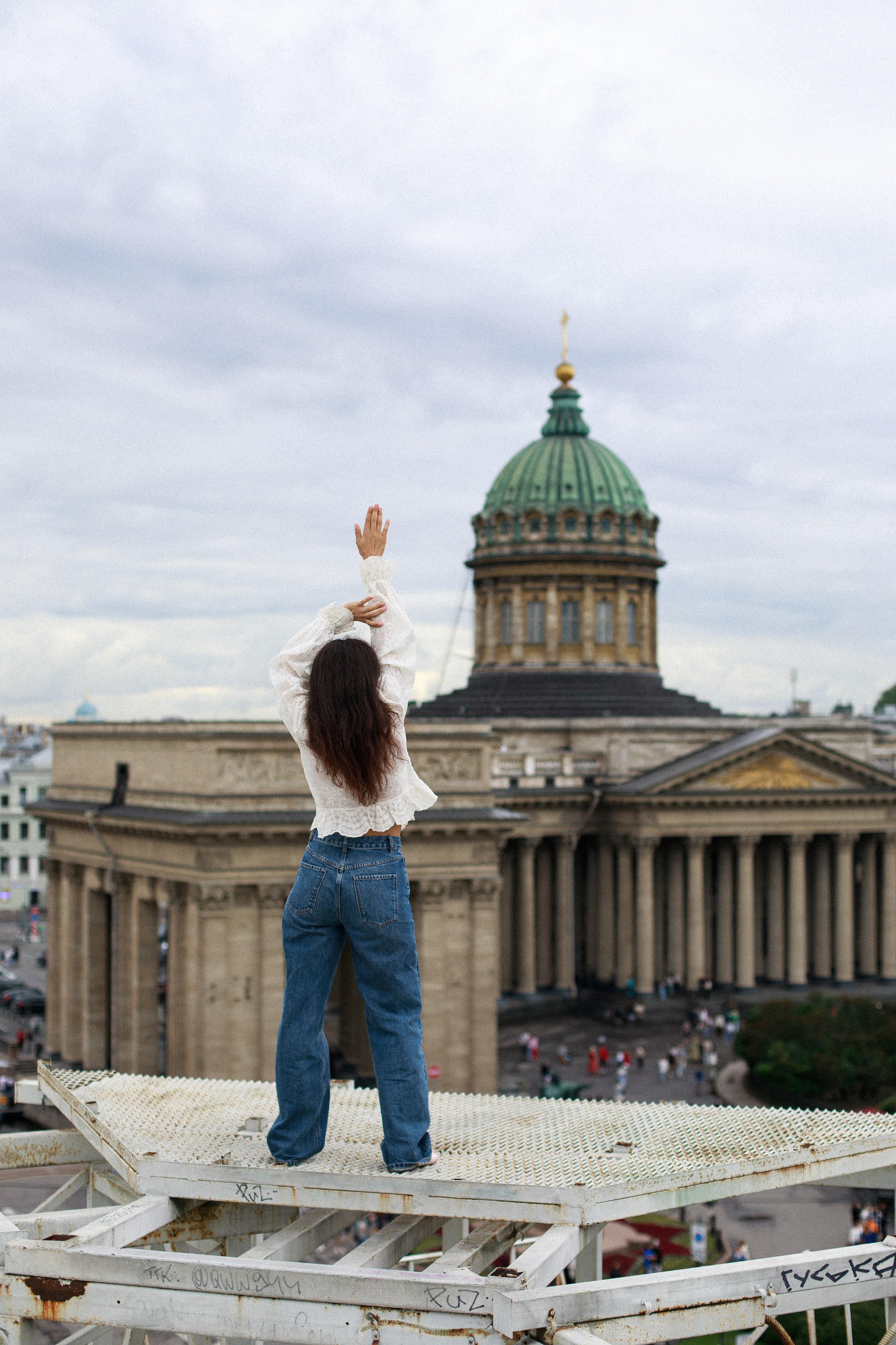 Прогулка у Казанского собора с Ириной. Фотограф в Санкт-Петербурге Таня Михайлова