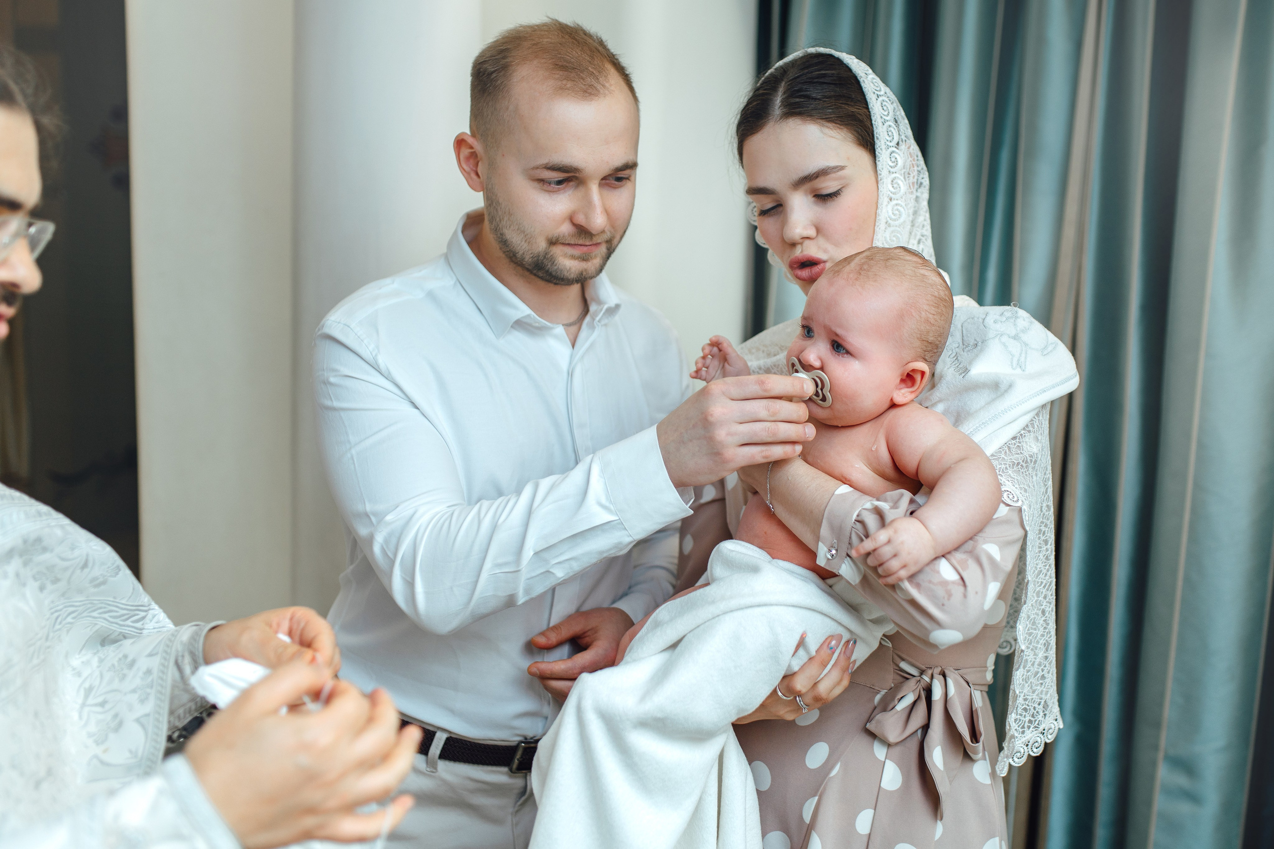 Таинство крещения Софии, апрель 2024