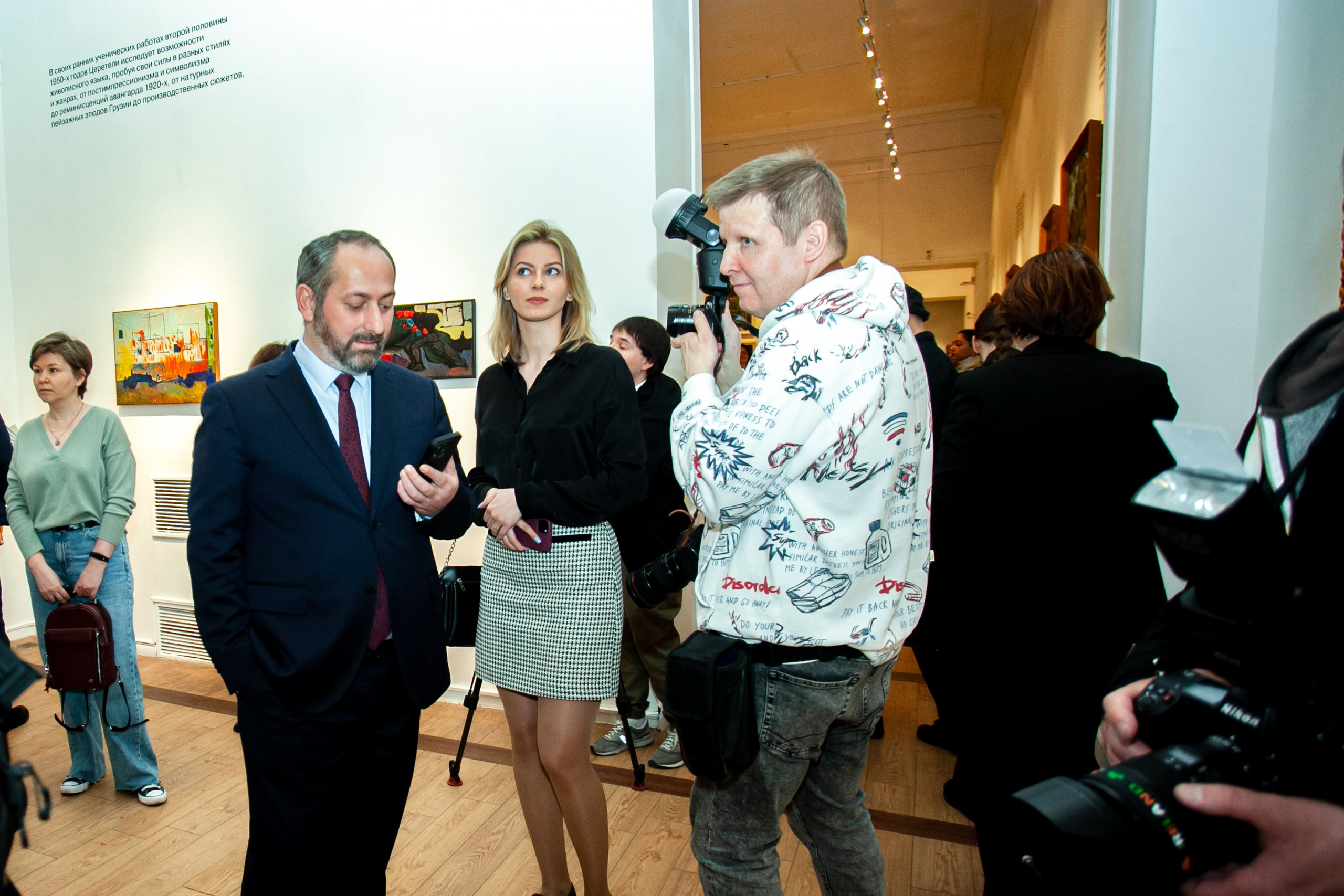 Открытие выставки Зураба Церетели. Art photographer Nino