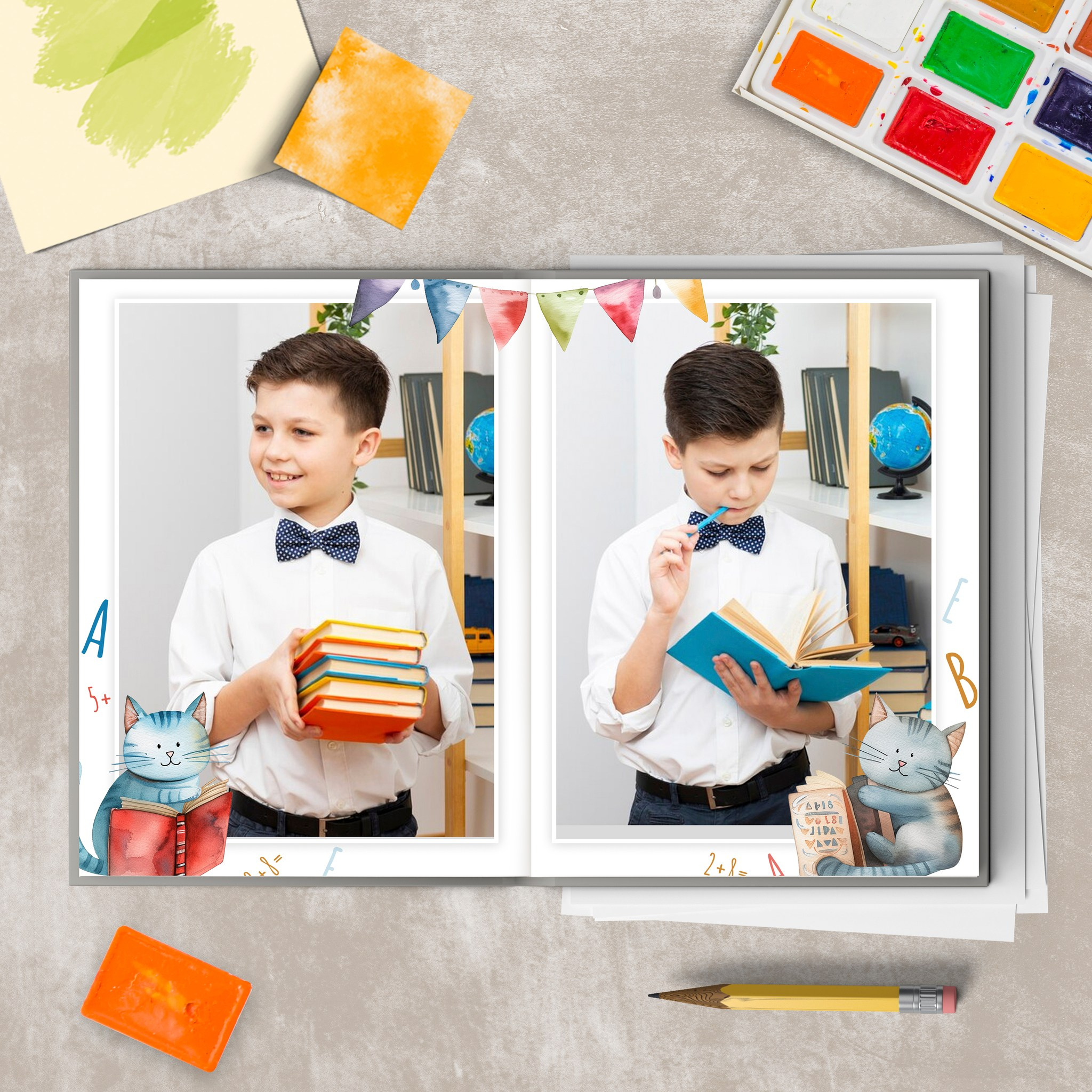 Дизайн альбома «Котик». Семейный фотограф в Москве Евгения Соловьёва