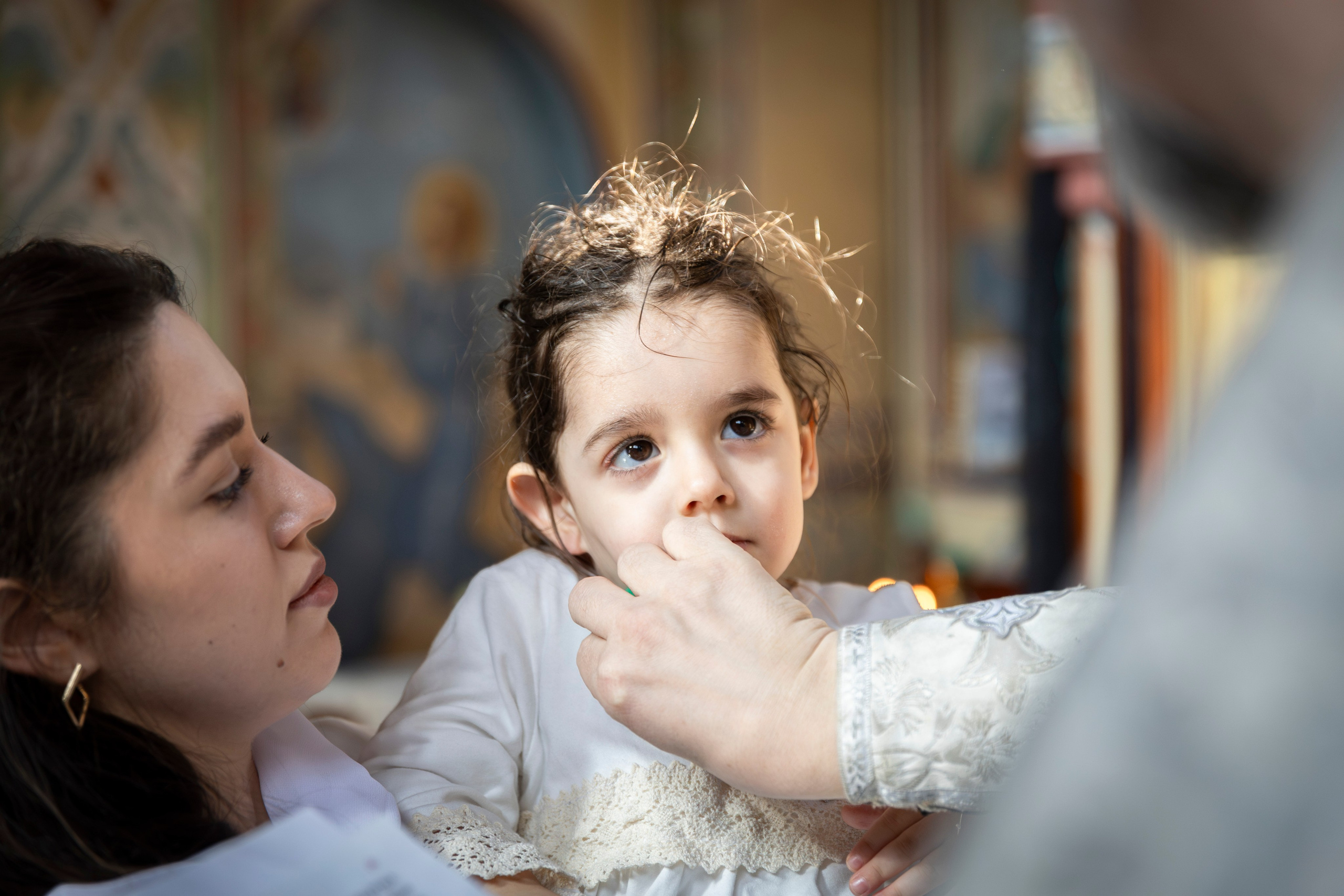 Крещение Эмилии. ТОП Фотограф на Крещение и Венчание Железногорск Алексей Мещеряков