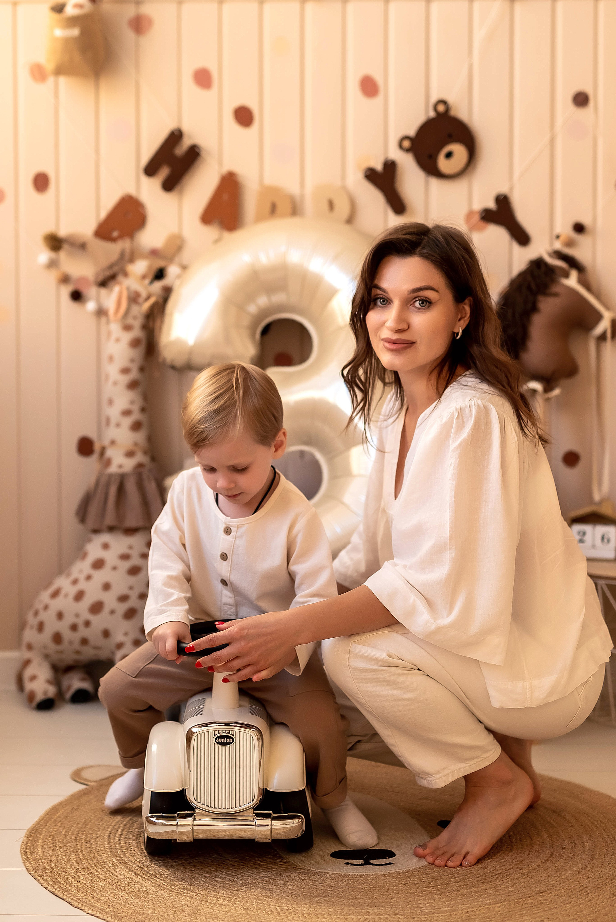 Фотосессия в студии: мама и сын. Семейный, детский фотограф в Воронеже Анна Никитина