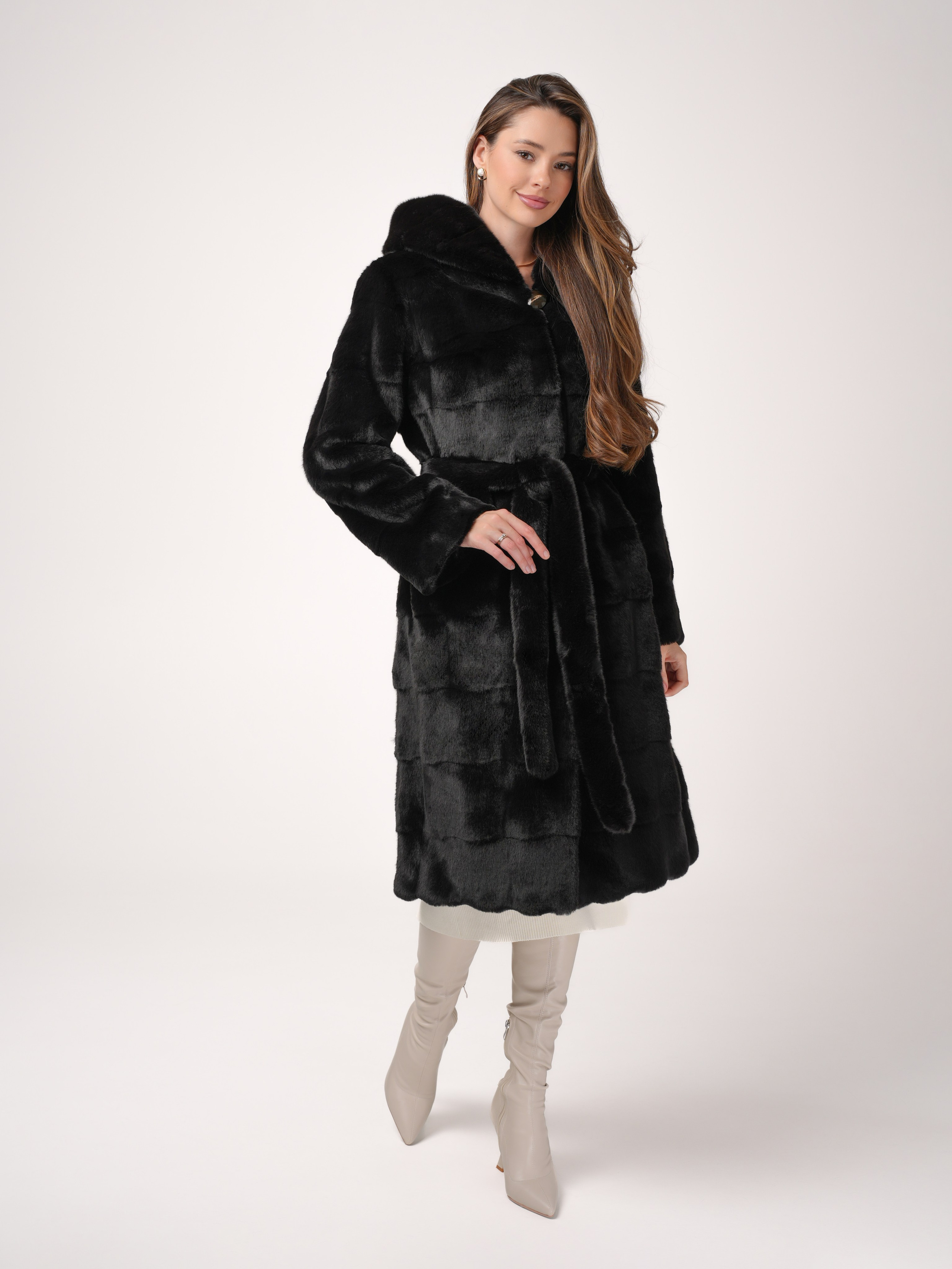 Новогодняя фотосессия бренда шуб. Портретный фотограф Москва Белогорцев Сергей