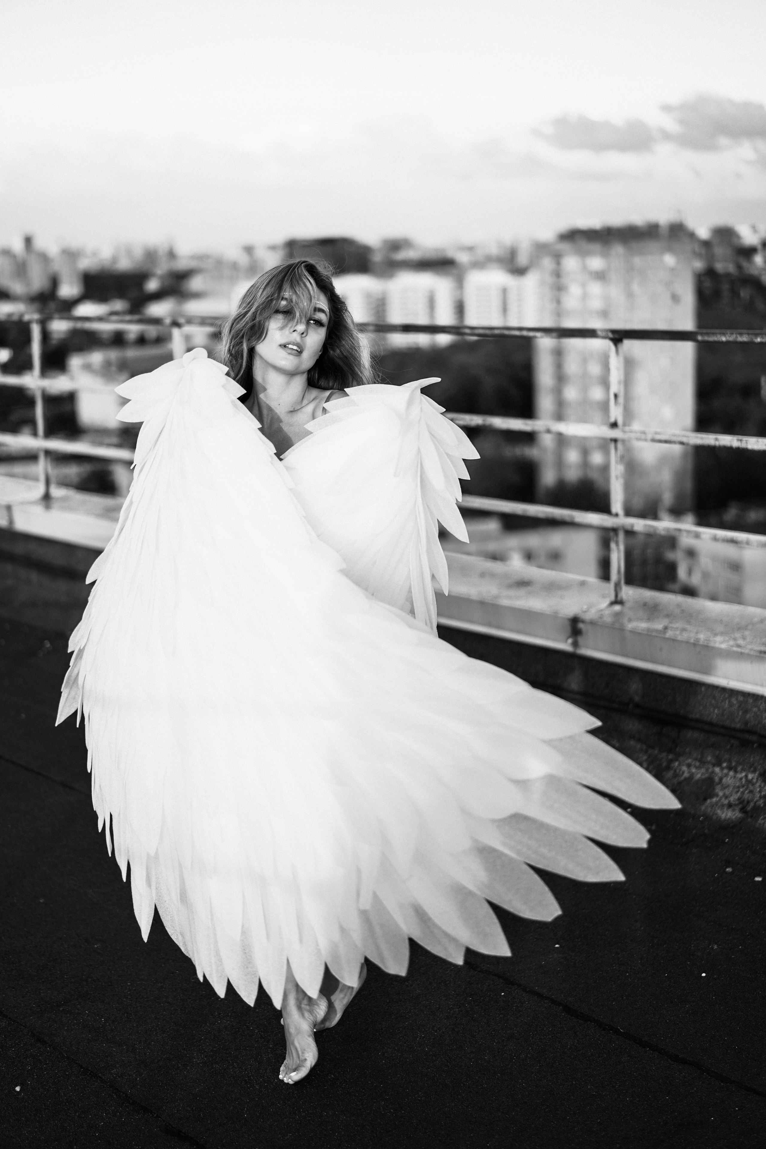 Алина. Ангел на крыше. Портретный фотограф Алёна Счетчикова