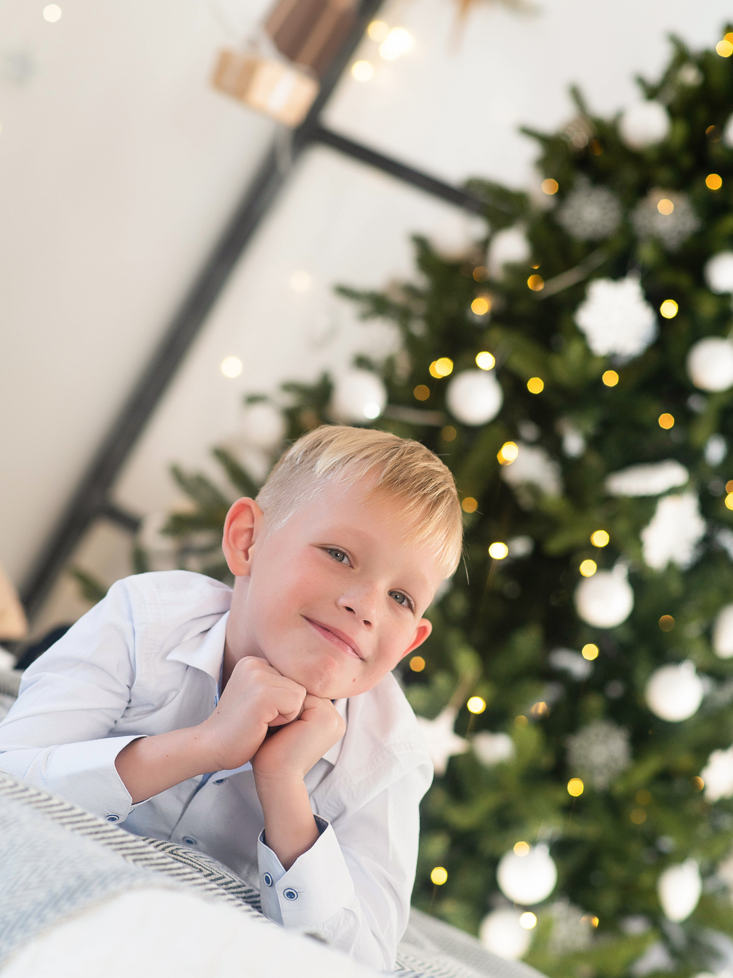 семейная новогодняя фотосессия в студии