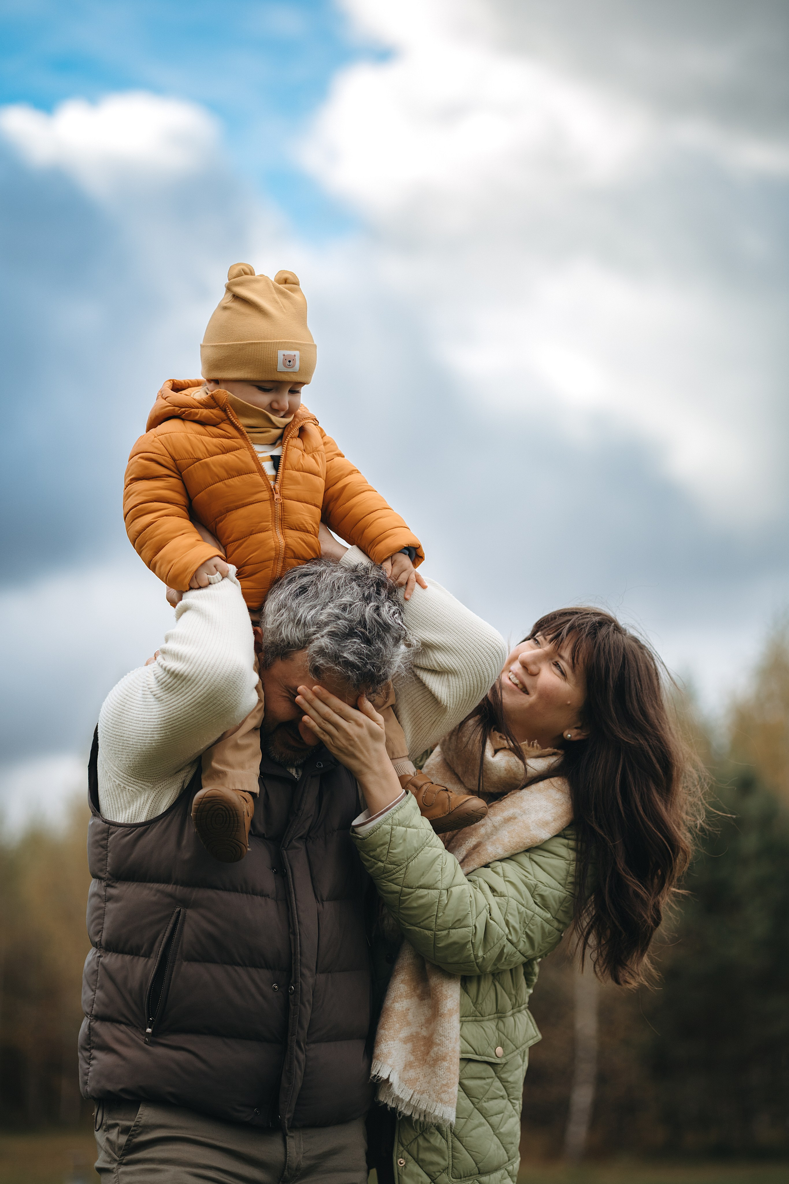 Осенняя семейная съемка. Фотограф Анималист в Москве Анастасия Жучкова