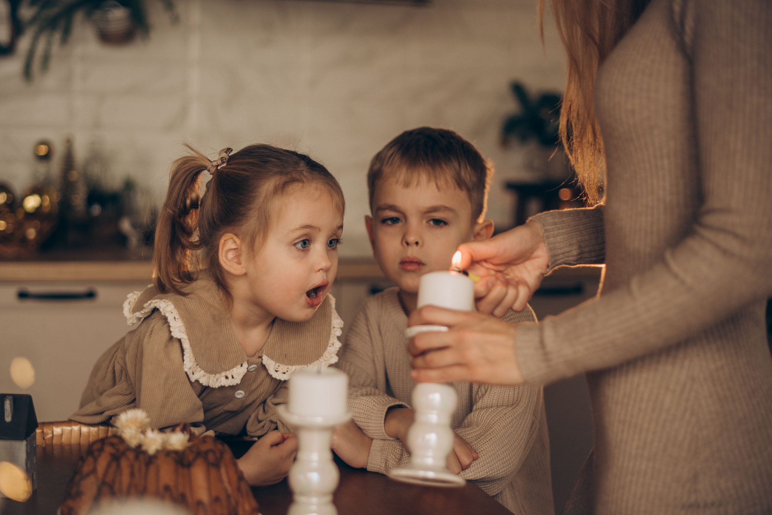 Семейная новогодняя фотосессия в студии. Семейный фотограф в Домодедово и Москве Елена Пичугина