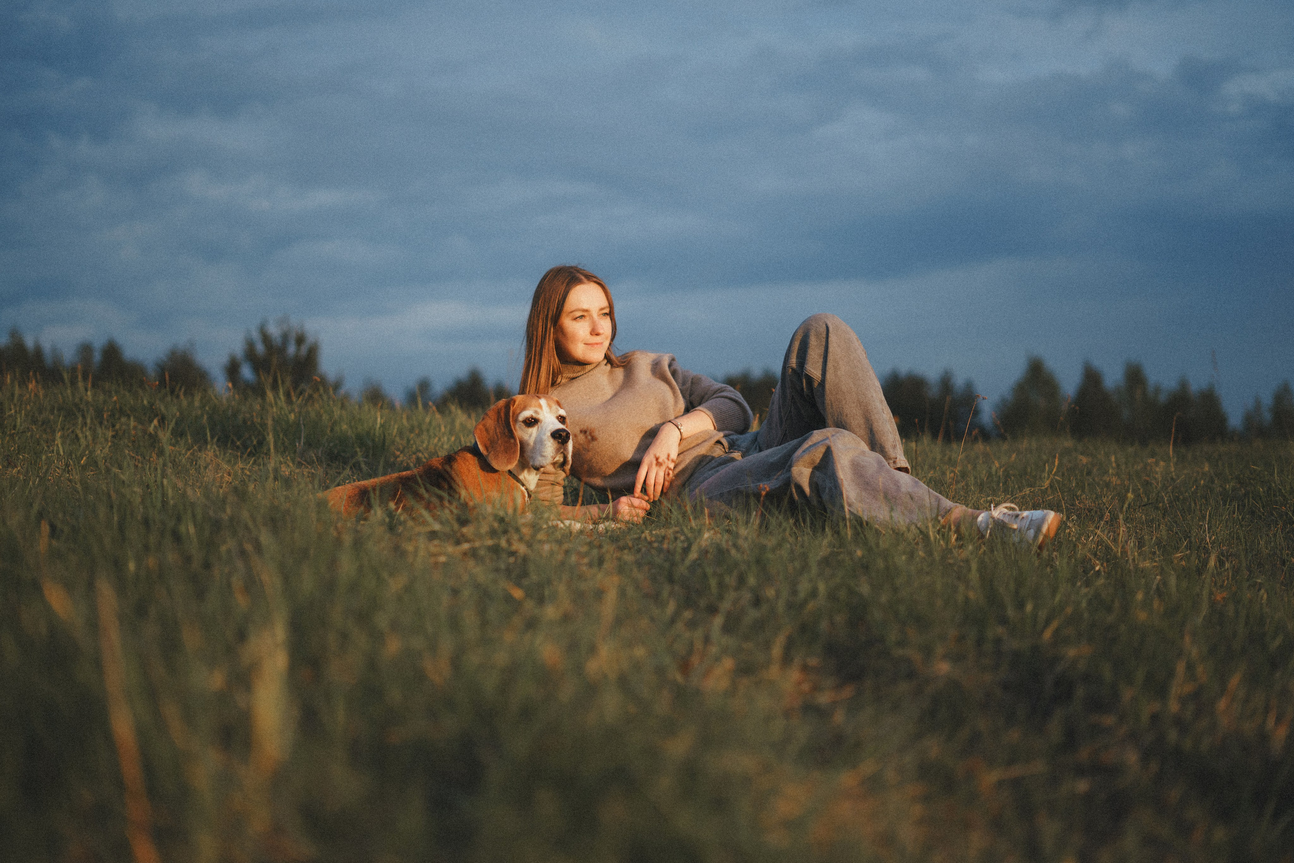 Юля и Зайфер. Фотограф анималист Осипчикова Мария