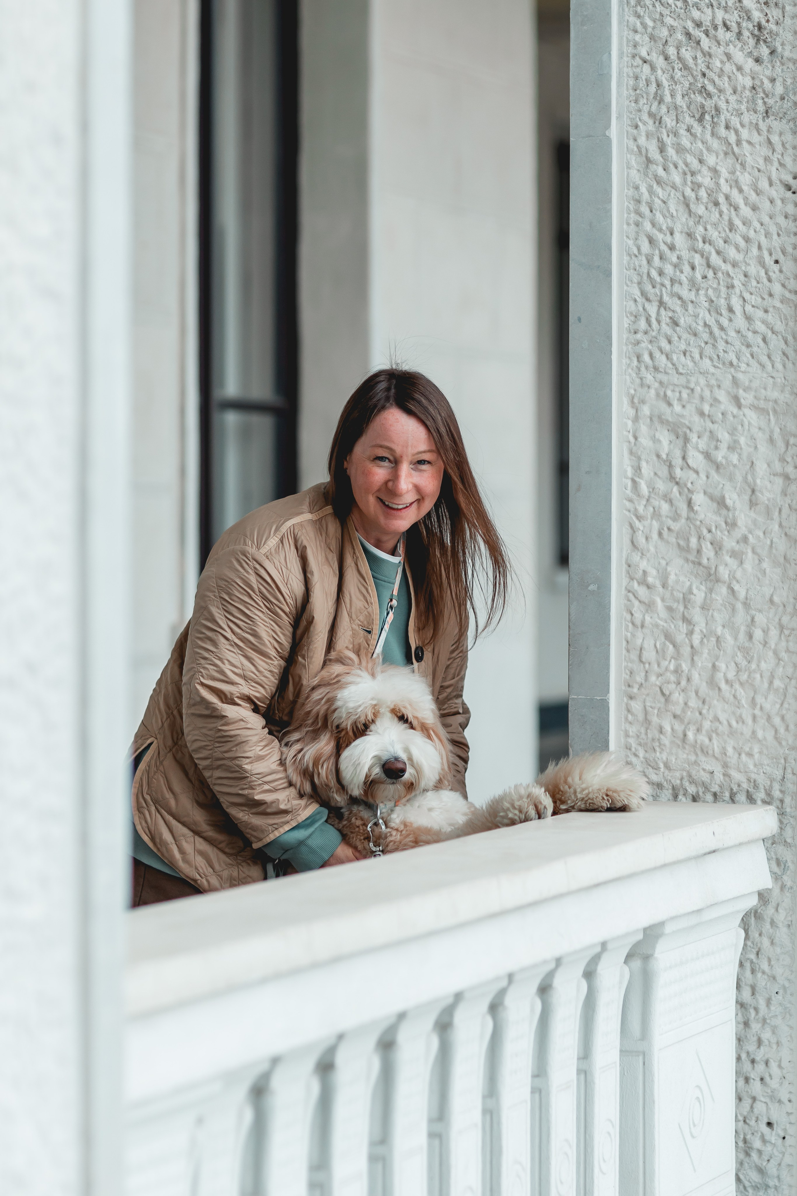 Елена и Смурф. Семейный фотограф анималист Мария Крючкова