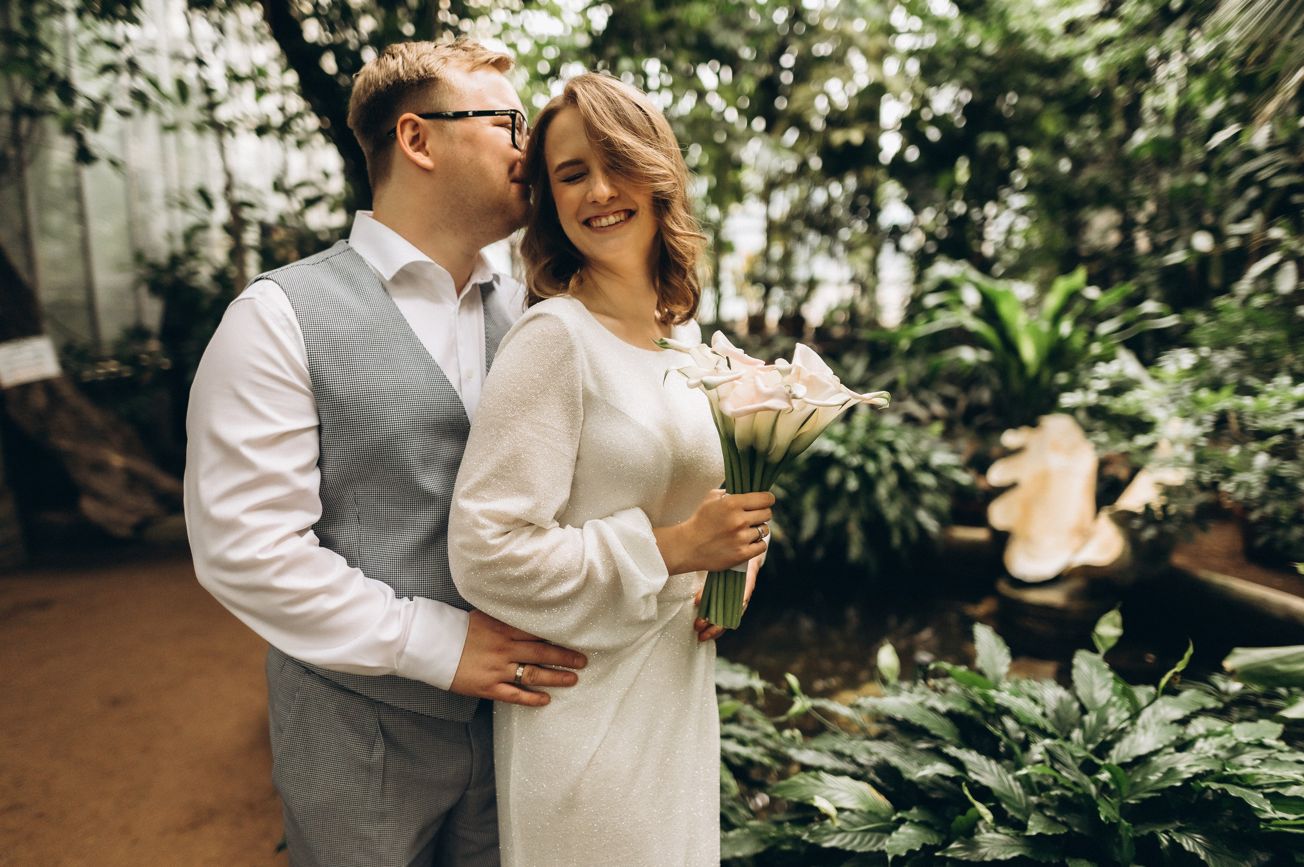 Загс+Оранжерея (камерная свадьба). Фотограф ПИТЕР СПБ Надежда Баранова